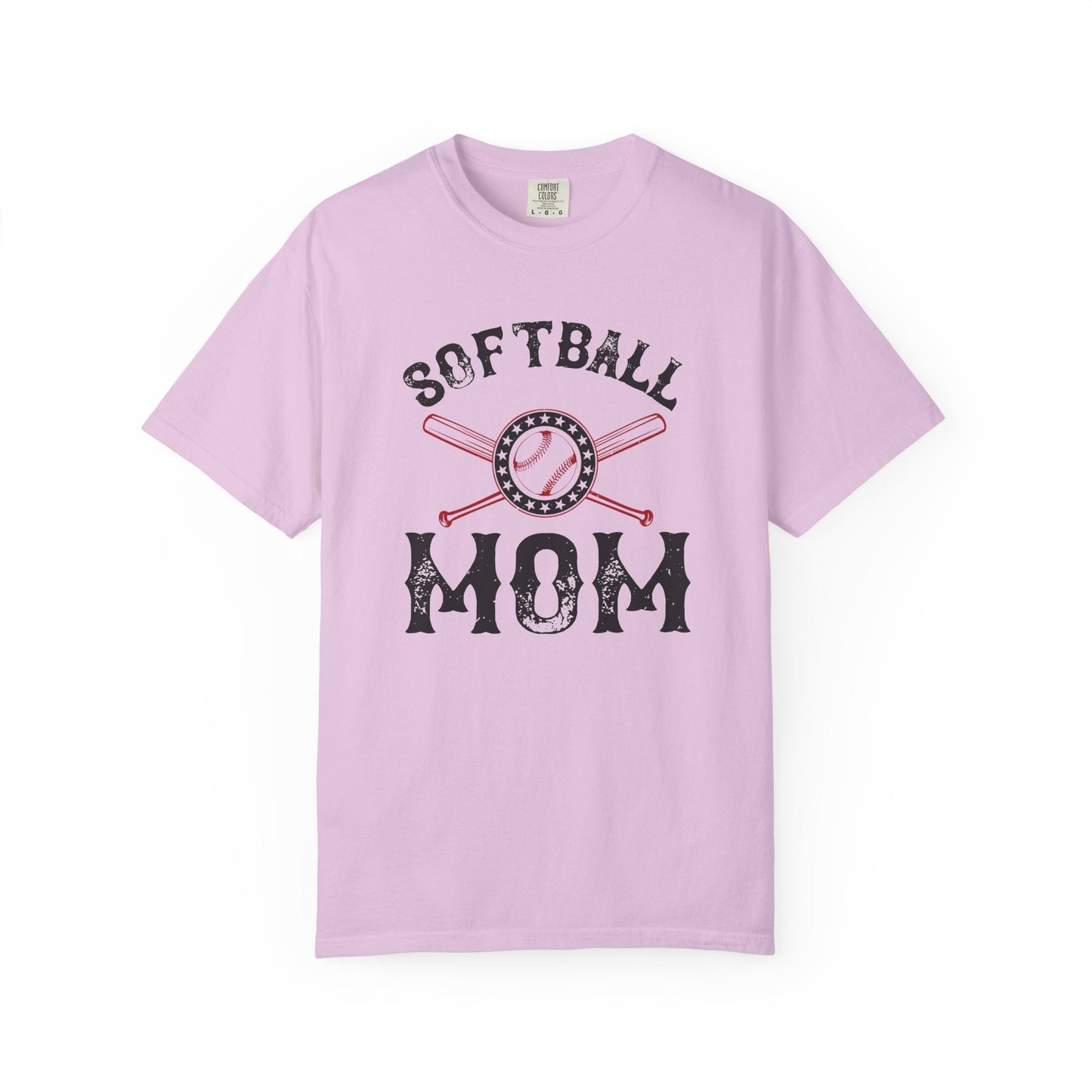 Softball Mom T-shirt Mother Day Mama Tee Unisex Comfort Colors Garment-Dyed Cotton h92