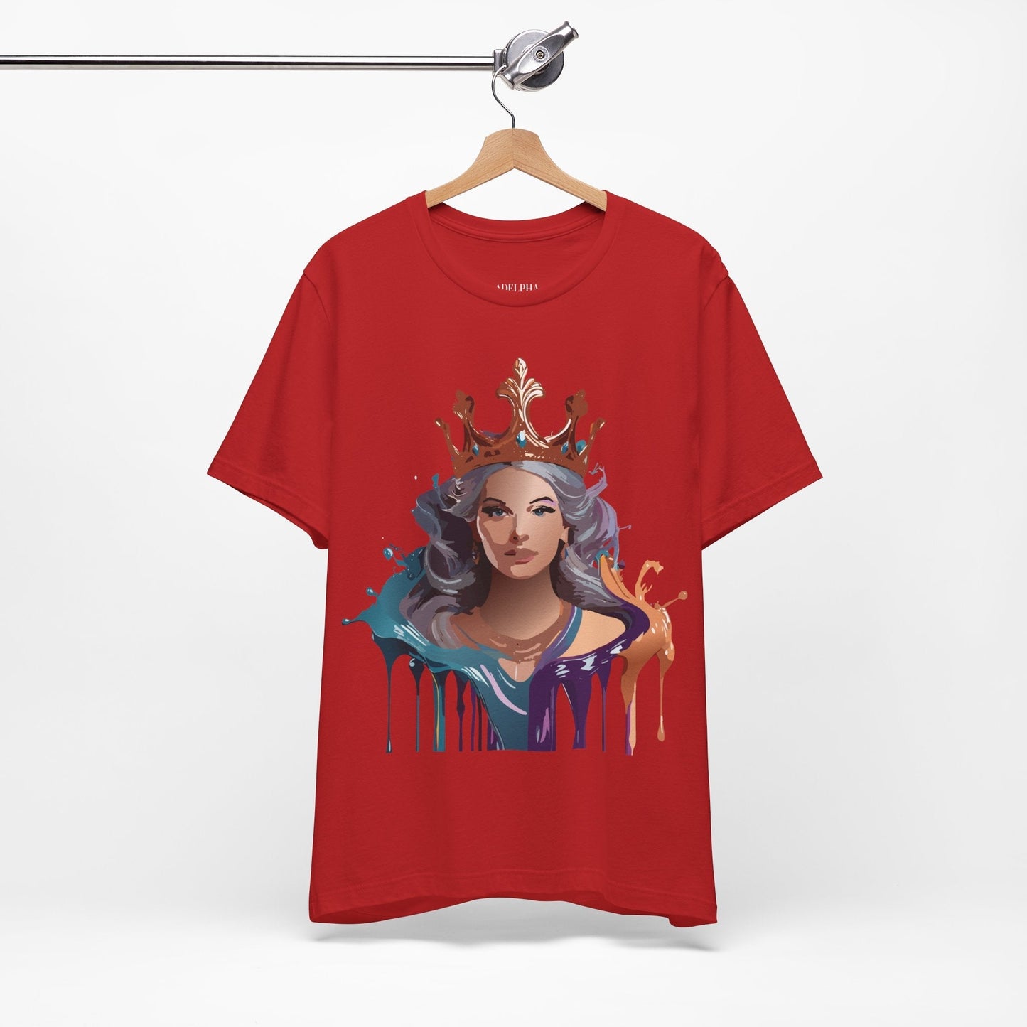 Queen Graphic Tee By Adelpha Art Design Unisex Short Sleeve Vintage Inspired Shirt