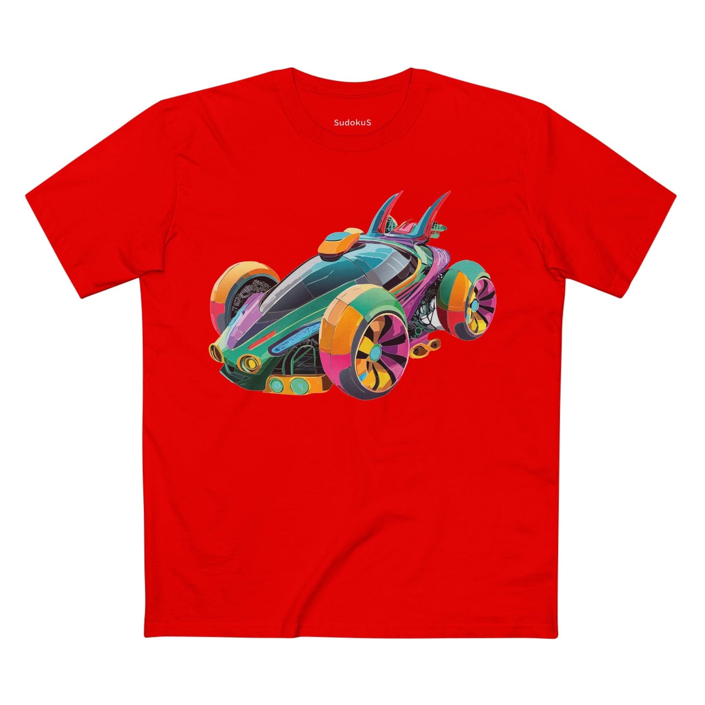 Car Graphic Unisex 100 Cotton Staple Tee 22