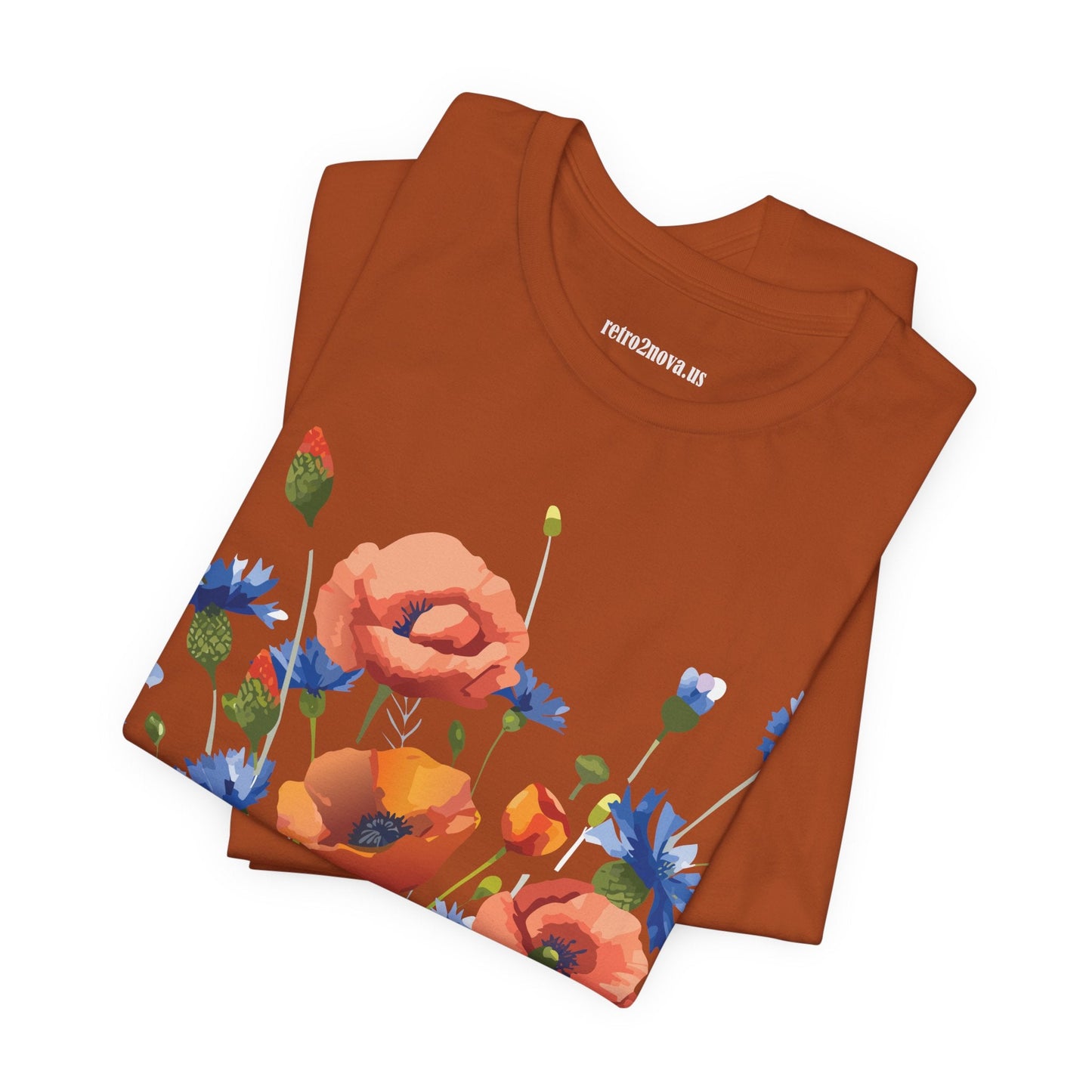 Vintage Floral Graphic Unisex Cotton Tee 33