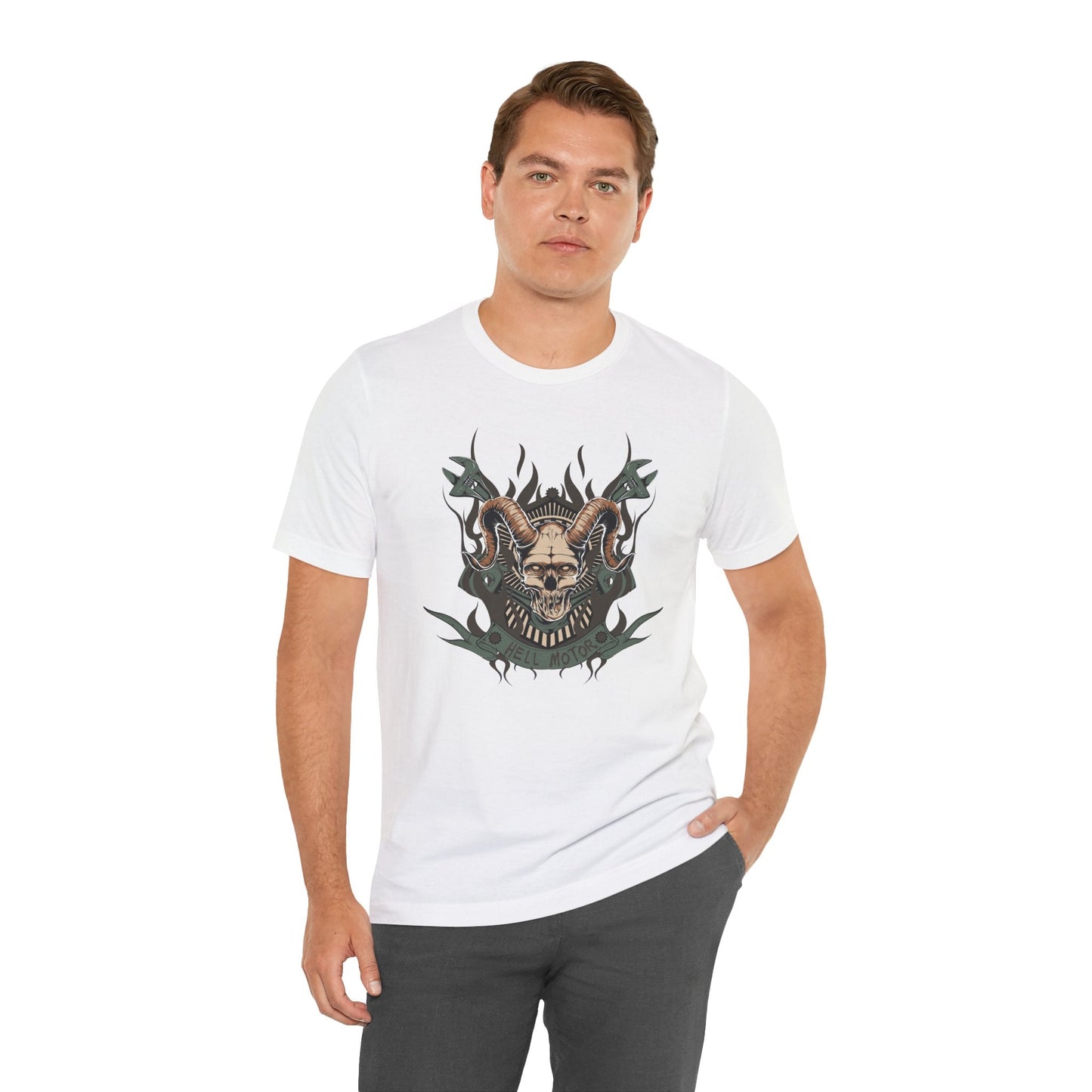 Gothic Skull Graphic Design Unisex Cotton Tee Art-49