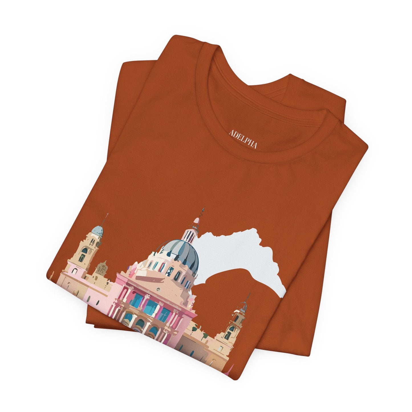 Adelpha Unisex Graphic Tee Madrid Tourist Shirt Vintage Inspired Art Design By Adelpha