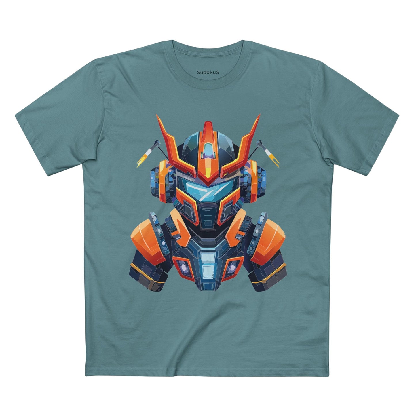 Cyborg Robot Graphic Unisex 100 Cotton Staple Tee 1