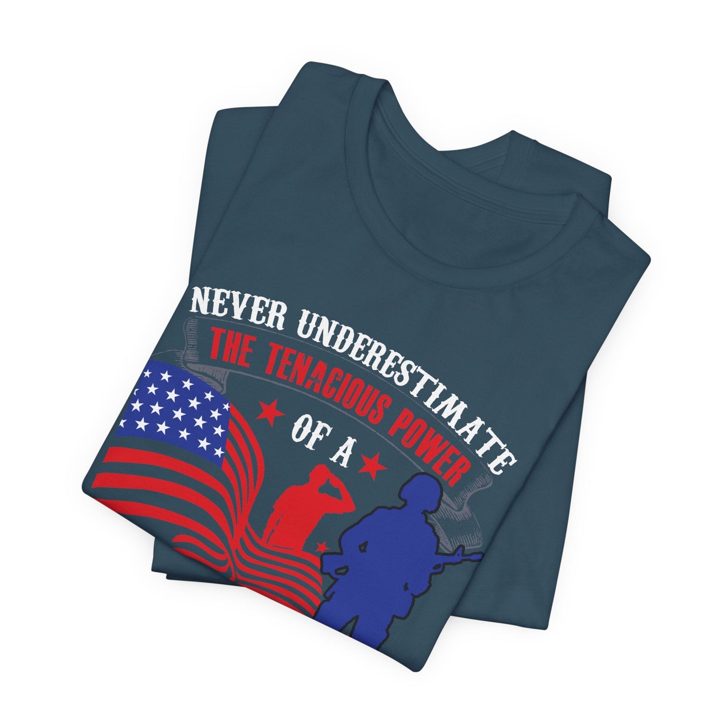Army Veteran Patriotic Graphic Design Unisex Cotton T-Shirt v53