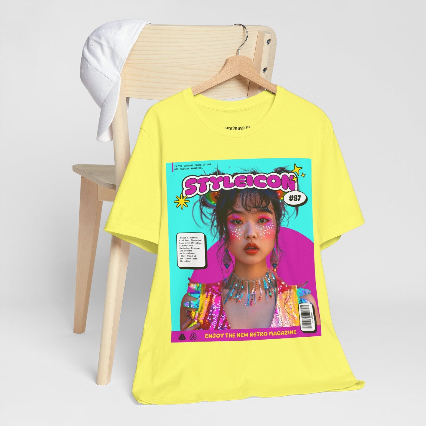 Magazine Cover Shirt Unisex Jersey Short Sleeve Tee Lightweight Breathable Fabric
