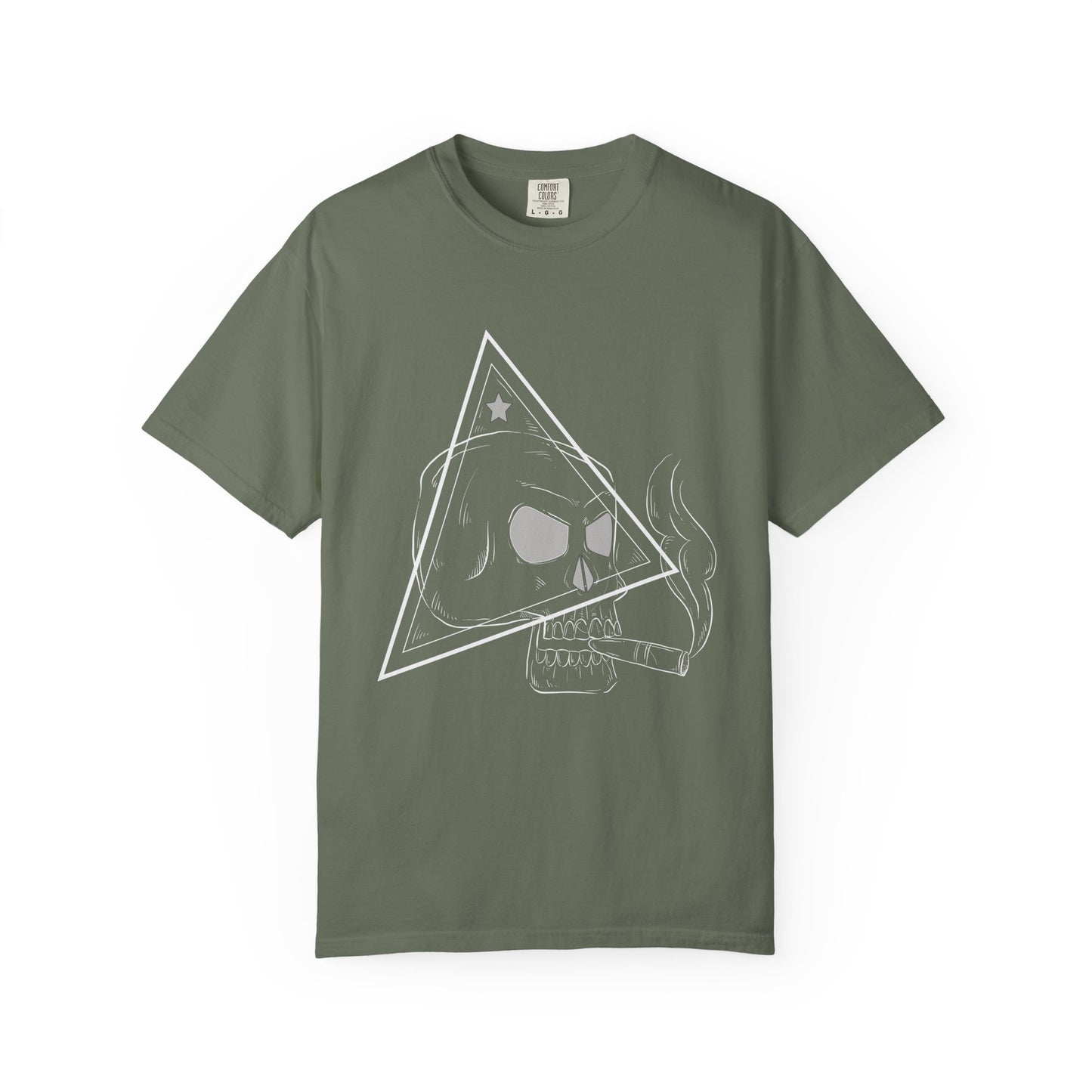 Camiseta unisex de algodón con calavera 