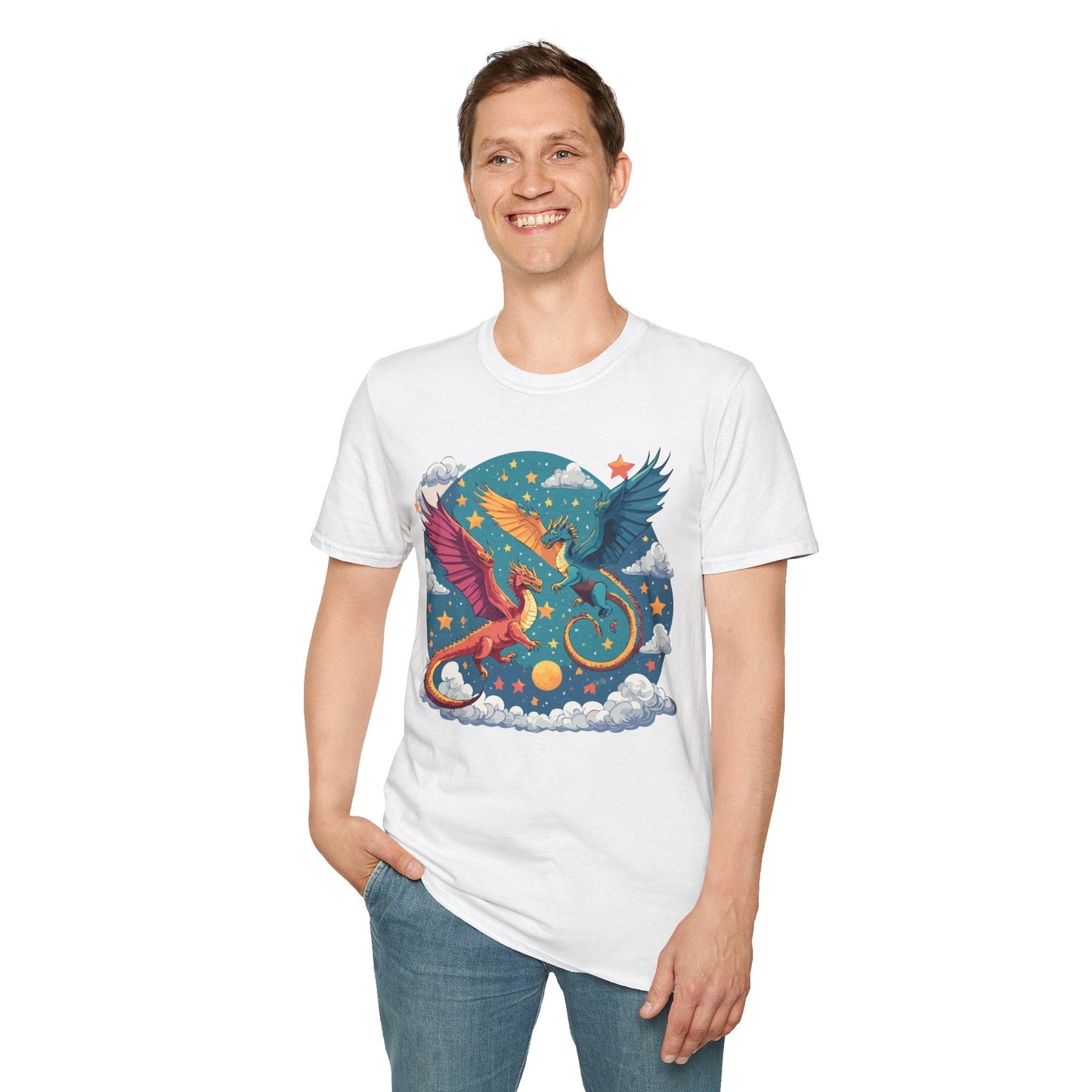 Dragon Graphic Unisex 100 Cotton Tee with Animal Artwork Design 18
