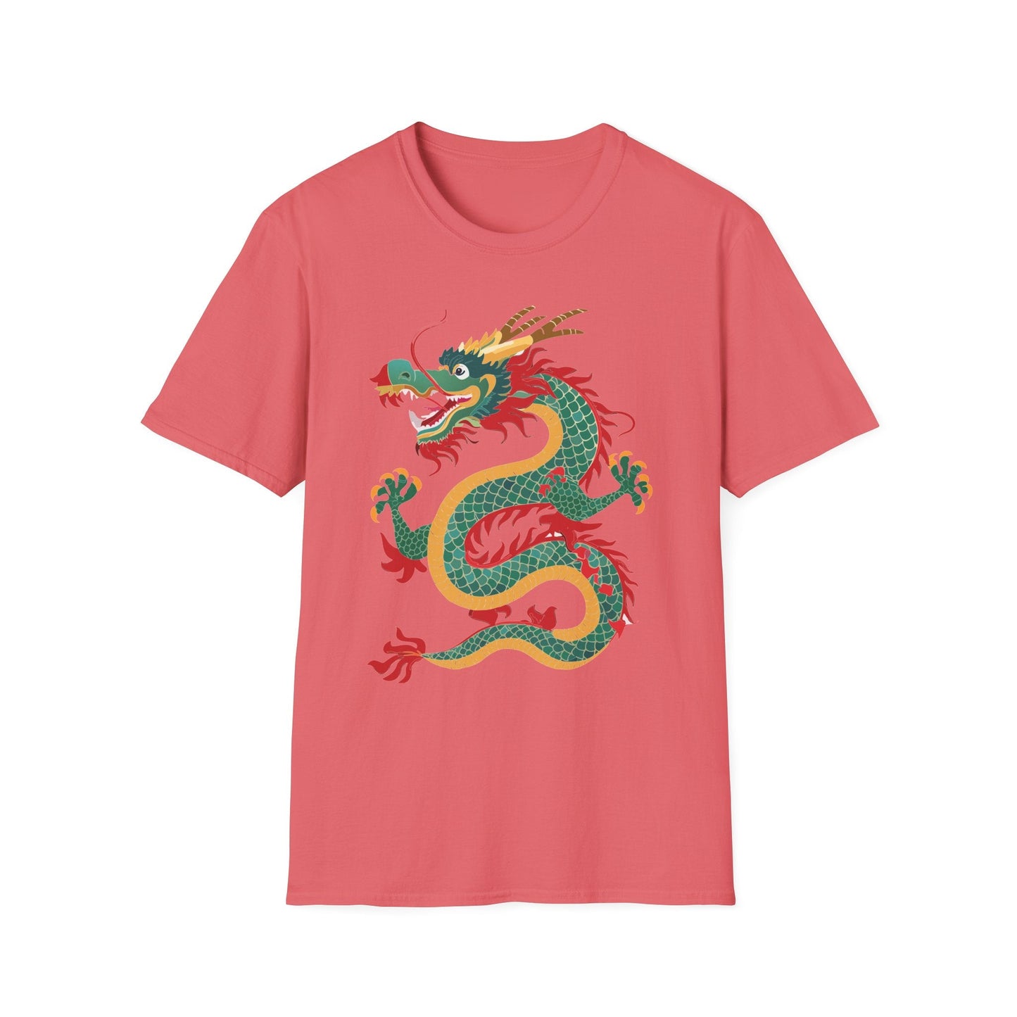 Dragon T Shirt Unisex Dragon Shirt With Animal Art Design Gildan Softstyle Tee 100 Cotton