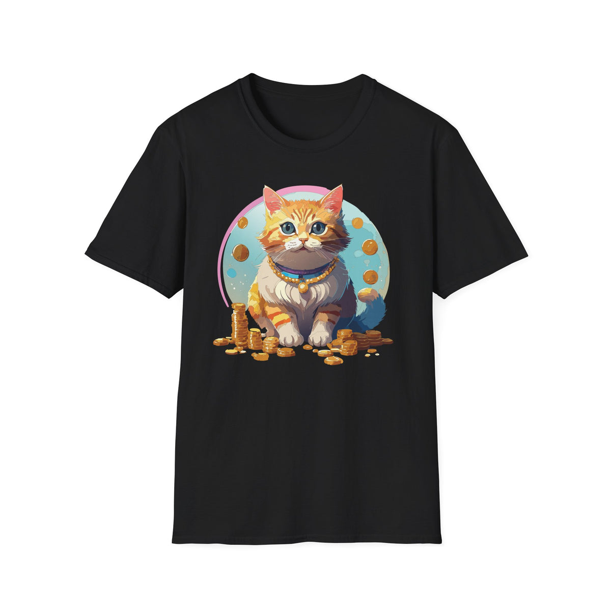 Lucky Cat Illustration T-Shirt | "I'm a lucky cat" design