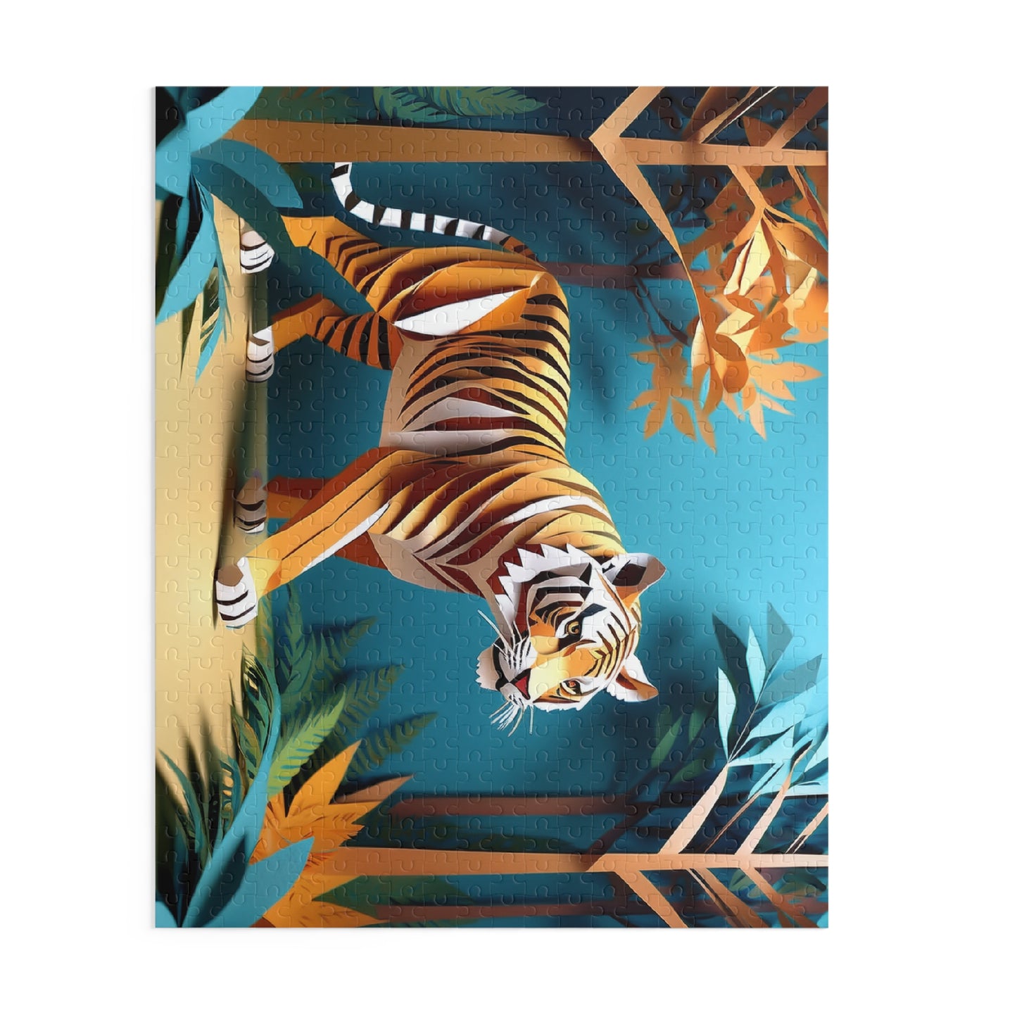 Tiger Puzzle 500-Chipboard Pieces in Box | Kids Puzzles Size: 16" x 20",  Ages 9+ and Family pn61