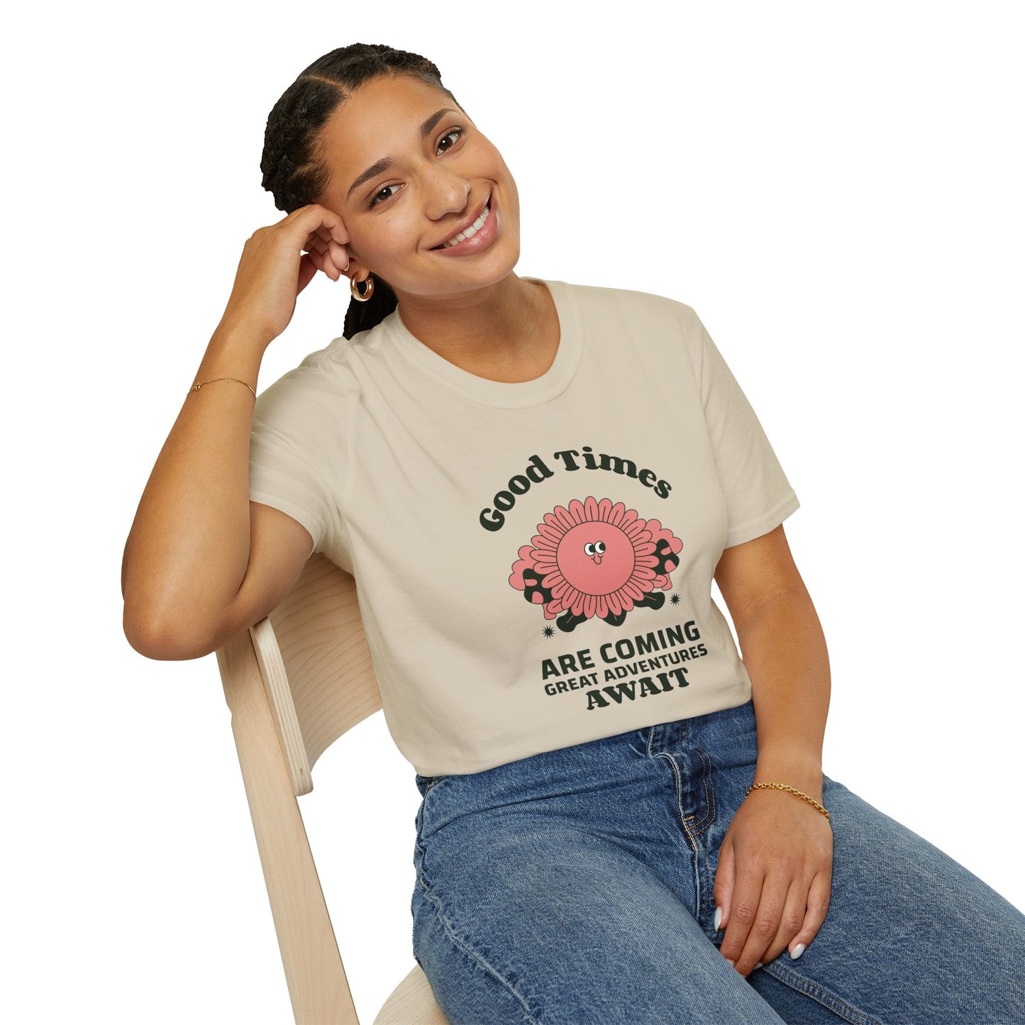 Positive Slogan T Shirts With Positive Words And Good Quotes Unisex Softstyle Cotton Tee Gildan 64000 Ring Spun