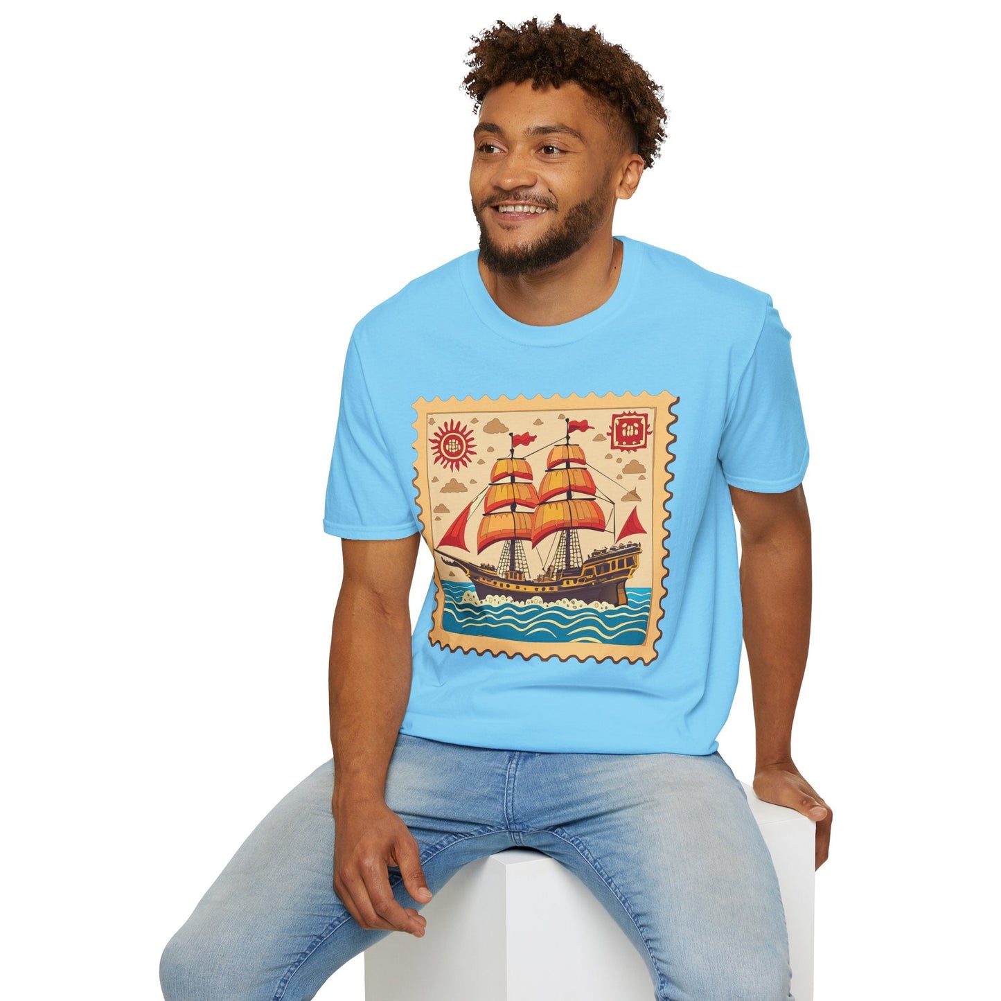 Ship T Shirts Frigate Vessel Tee Unisex Softstyle Gildan 64000 100 Percent Ring Spun Cotton