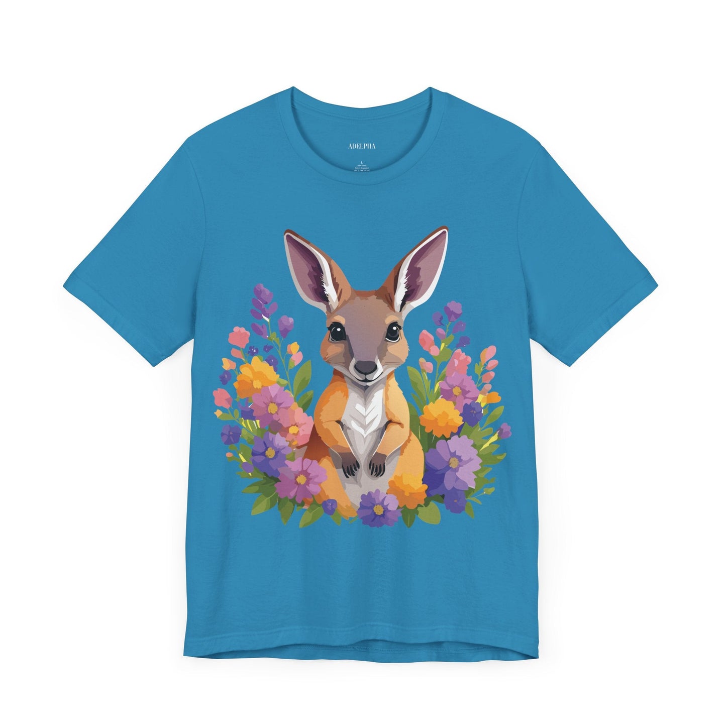Adelpha Unisex Vintage Inspired Graphic Tee With Original Art Design Short Sleeve
