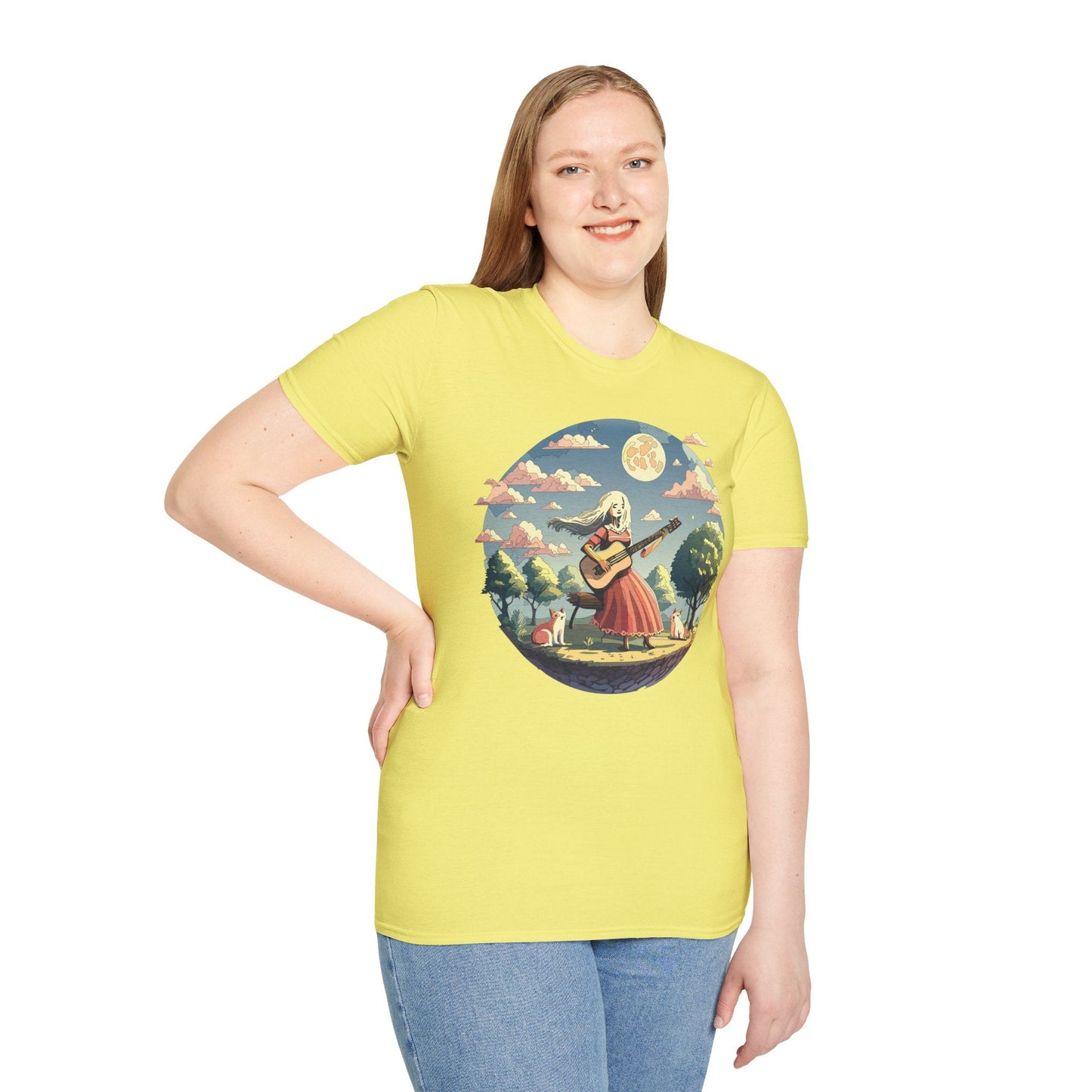 Womens Graphic T Shirts Art Design Tee Softstyle 100 Percent Cotton Unisex Gildan 64000