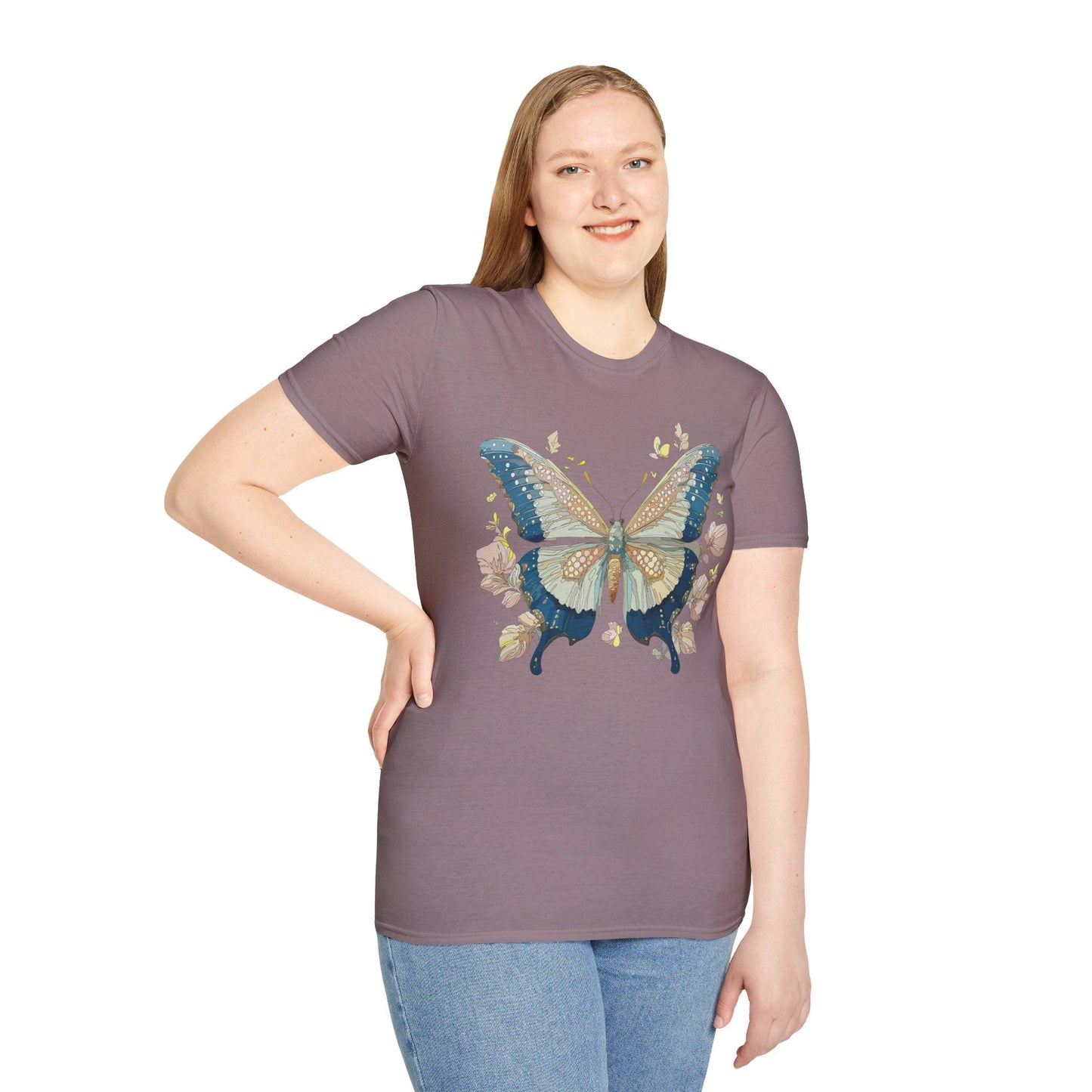Butterfly Shirt Unisex T Shirt Monarch Butterfly Softstyle Gildan 100 Cotton Tee