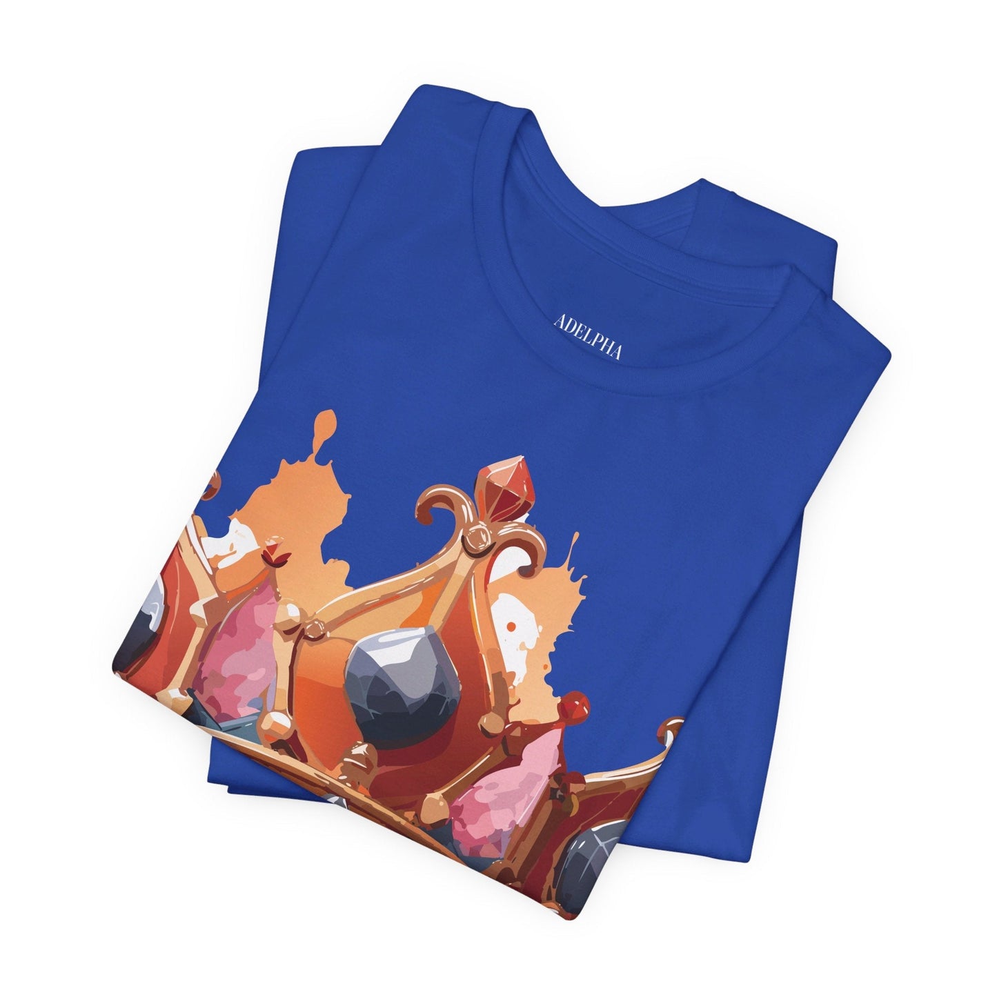Adelpha Crown Graphic Tee Unisex Jersey Short Sleeve Art Design Vintage Inspired Shirt