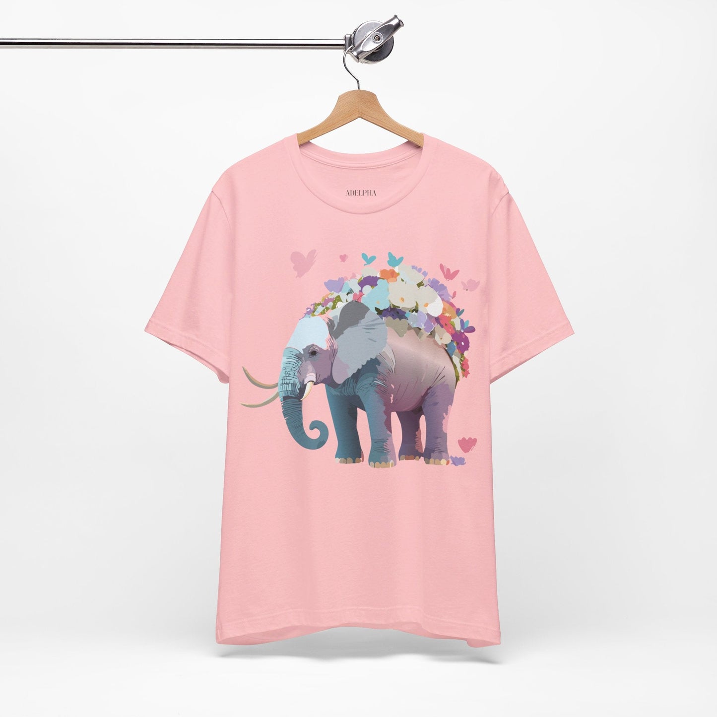 Elephant Graphic T Shirt Unisex Vintage Inspired Artwork By Adelpha Short Sleeve Tee