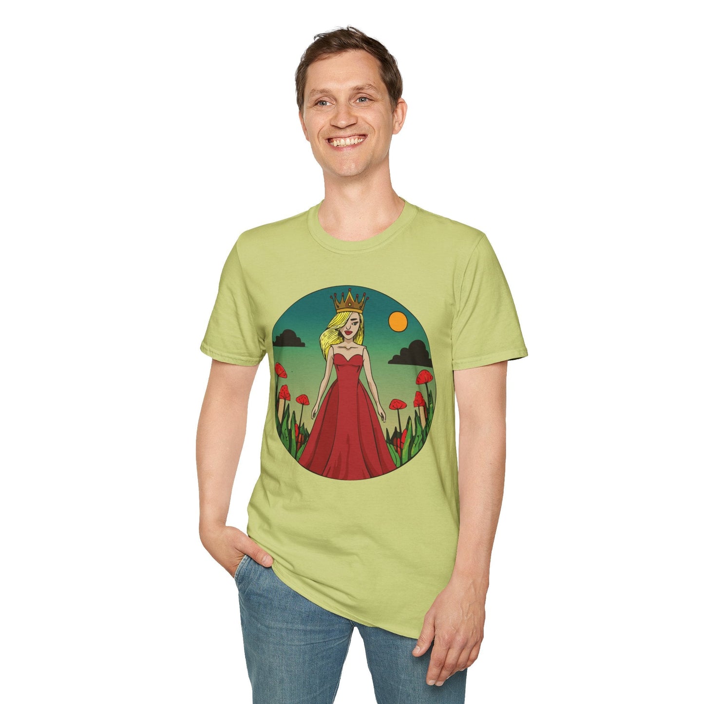 Womens Graphic T Shirt Art Design Tee Unisex Softstyle 64000 Ring Spun Cotton Daily Wear
