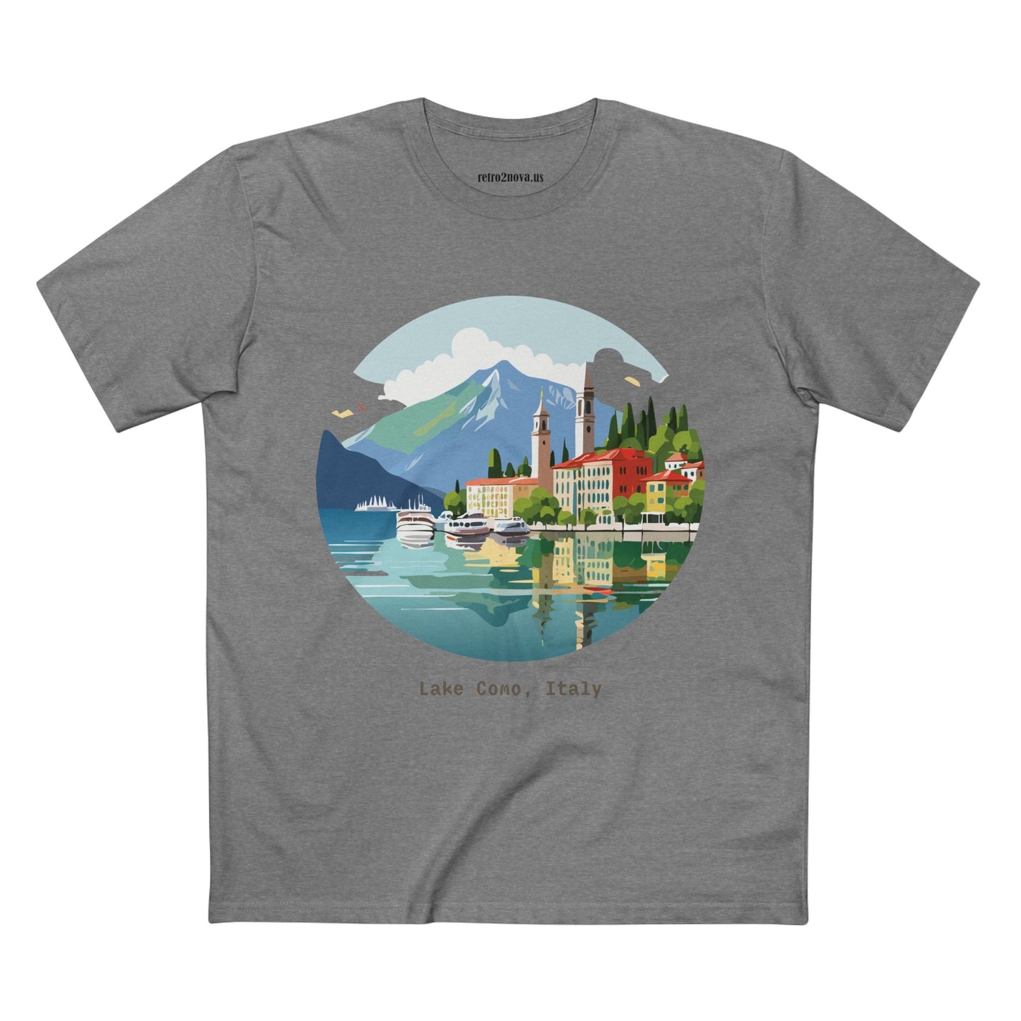 Italy Travel Shirt Unisex Tourist Tee With Original Retro2Nova Art Design Premium Cotton Comfort