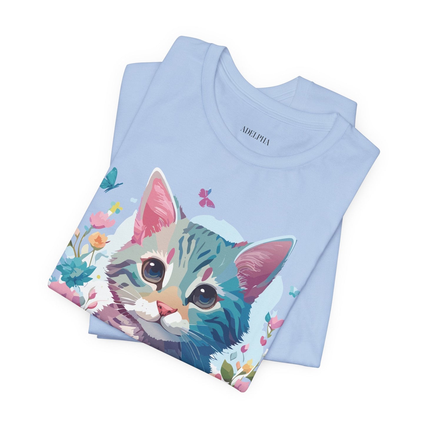 Cat Graphic Unisex 100 Cotton Vintage Design Tee 2
