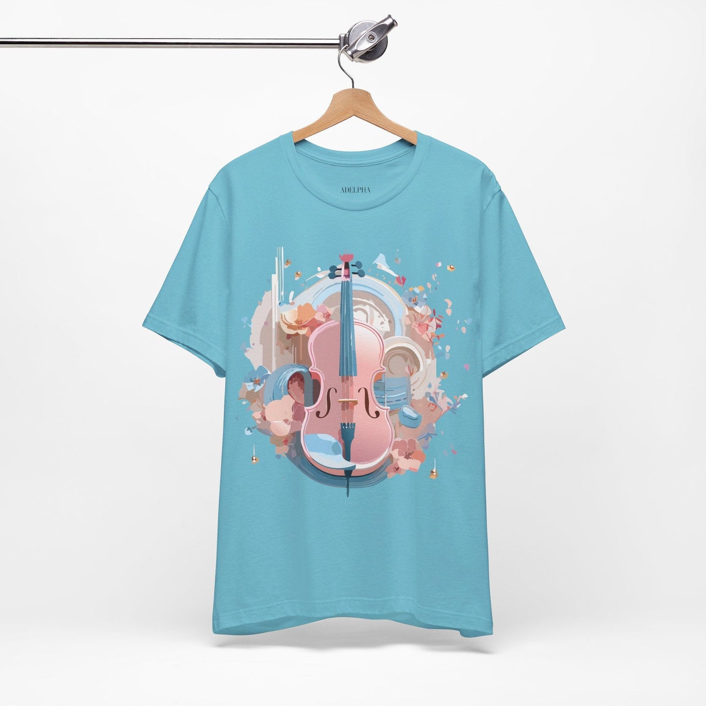 Music Graphic Tee Unisex Jersey Short Sleeve By Adelpha Vintage Inspired Artwork