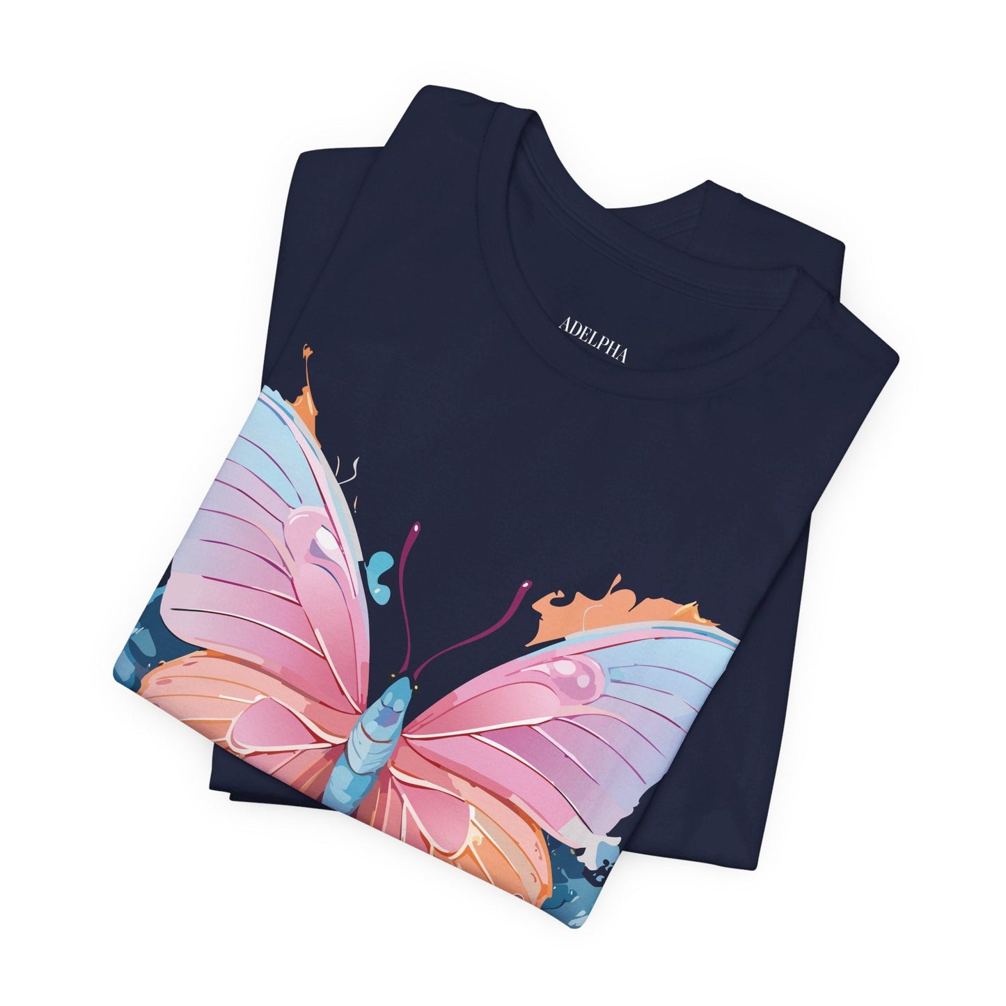 Butterfly Graphic Unisex 100 Cotton Lightweight Vintage Design Jersey Tee 88