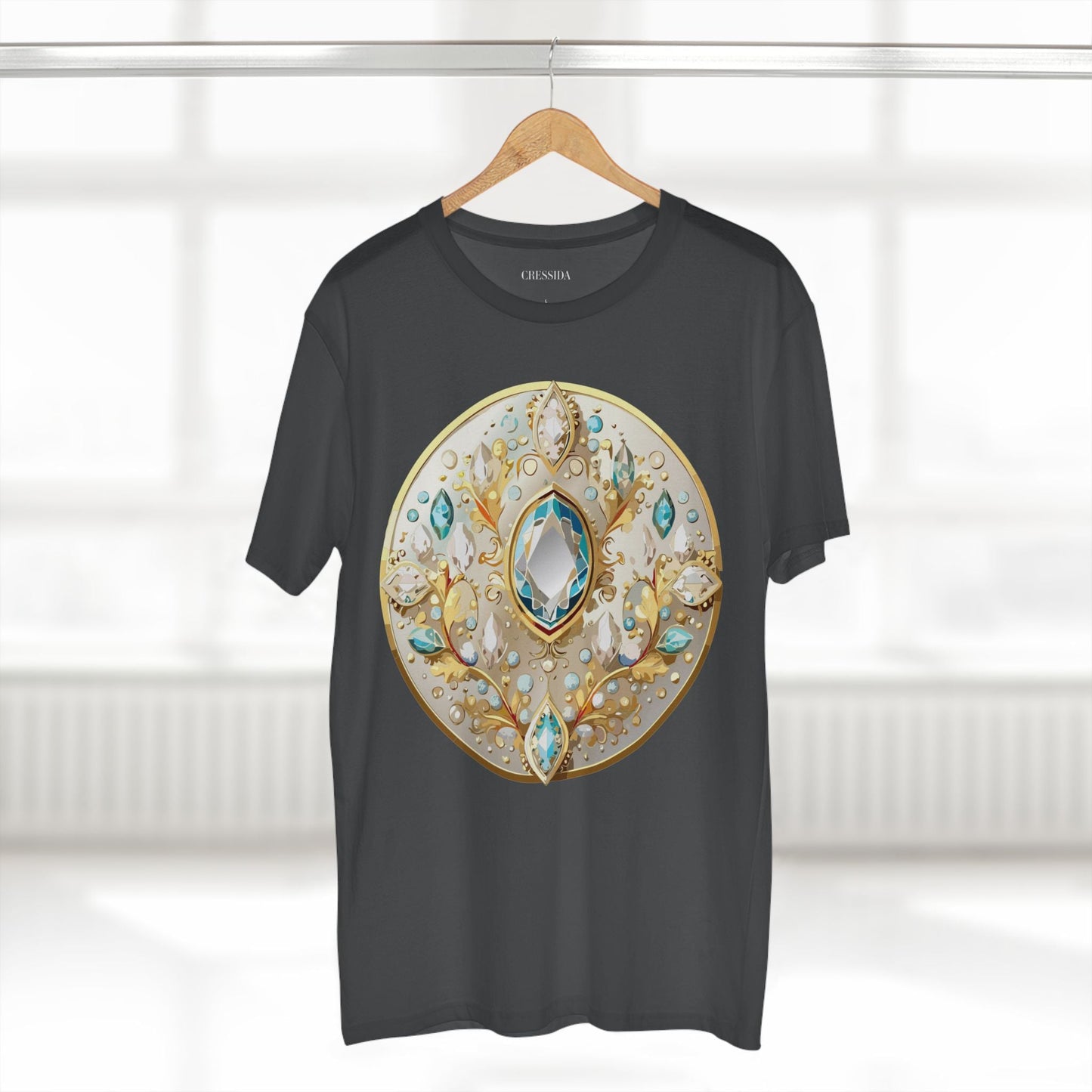 Medallion Graphic T-Shirt Unisex 100 Cotton With Gold Art Design Medal Tee 22