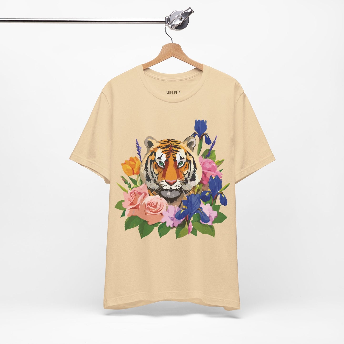 Tiger Graphic T Shirt Unisex Jersey Short Sleeve Art Design Tee Adelpha Vintage Inspired