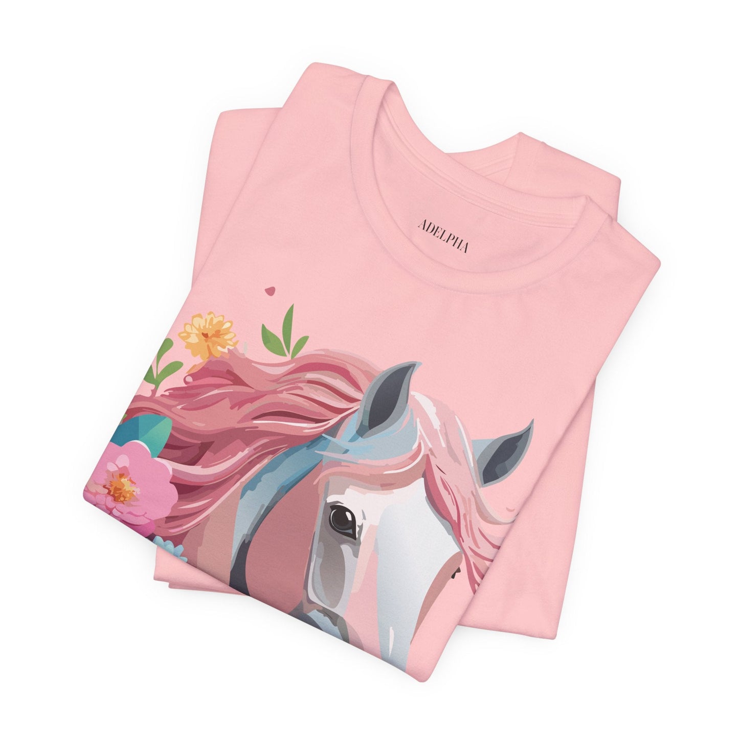 Horse Graphic Unisex 100 Cotton Vintage Animal Art T-Shirt 1