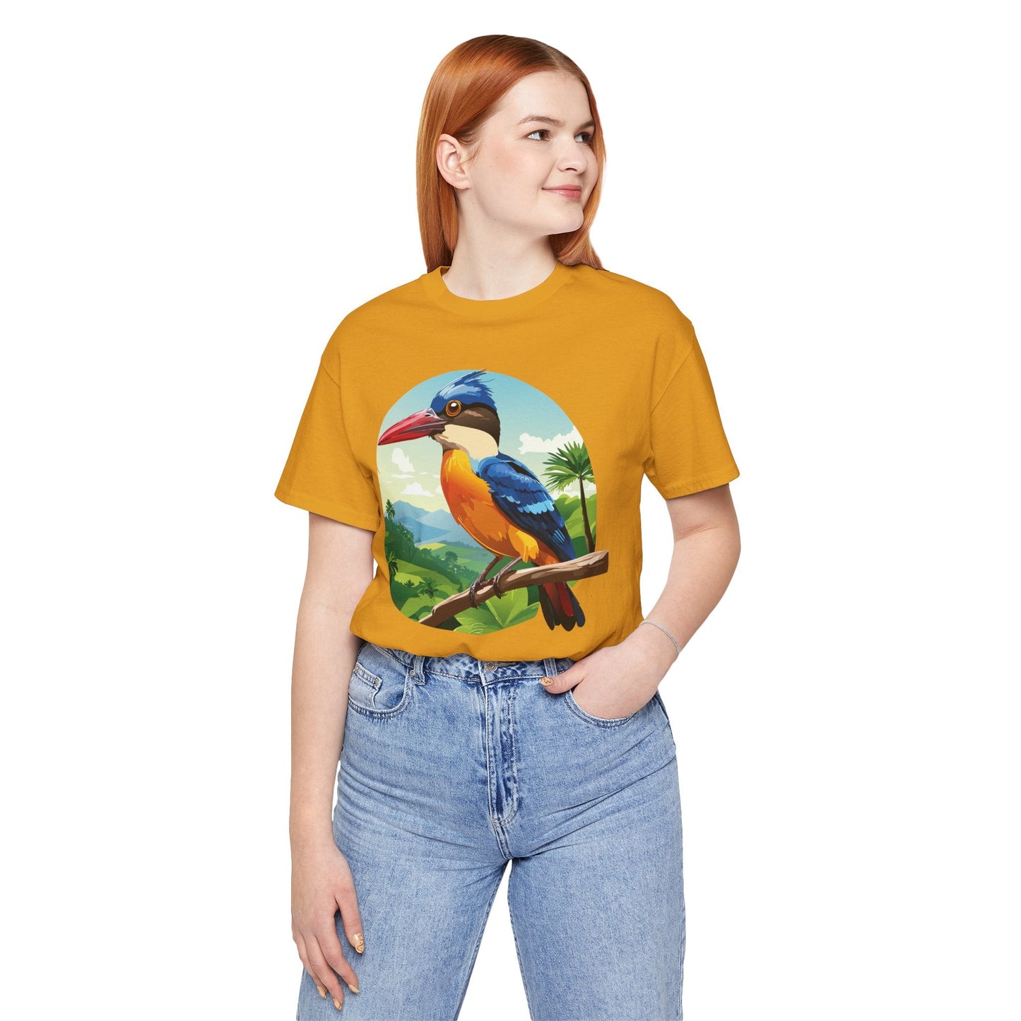 Unisex Animal Shirt With Art Design Featuring Wild Animals Jersey Short Sleeve Tee
