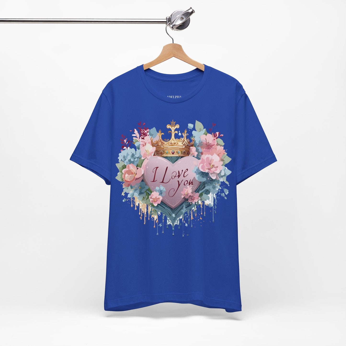 Valentine Graphic Tee Unisex Short Sleeve Jersey Shirt Adelpha Vintage Art Design