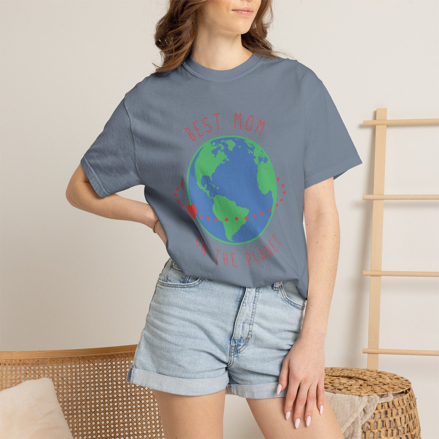Mom T-shirt Mother's Day Mama Tee Unisex Comfort Colors Garment-Dyed Cotton h33