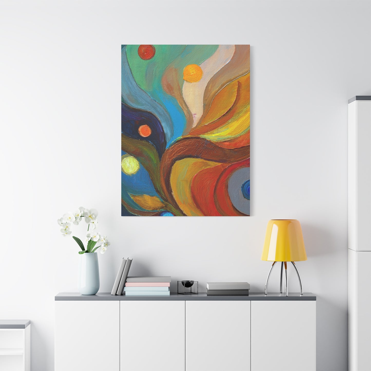 Abstract Oil Painting Print Canvas 20x24,20x30,24x30 24x32,24x36,30x40 32x48,36x48,40x60 Pine-Wood Inner Frame ABS-91