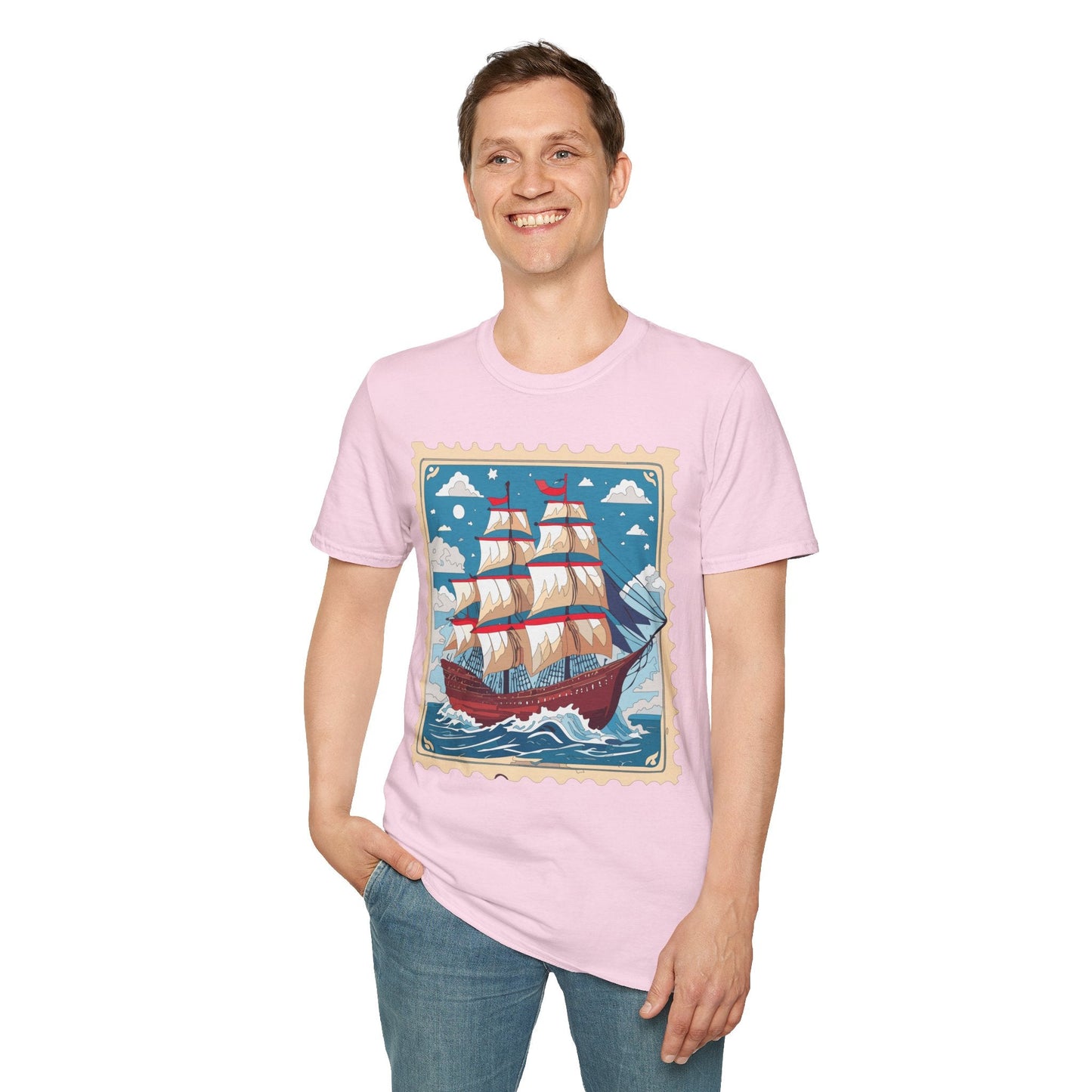 Unisex Softstyle Gildan 64000 Short Sleeve T Shirt Vessel Ship Frigate Tee For Everyday Comfort