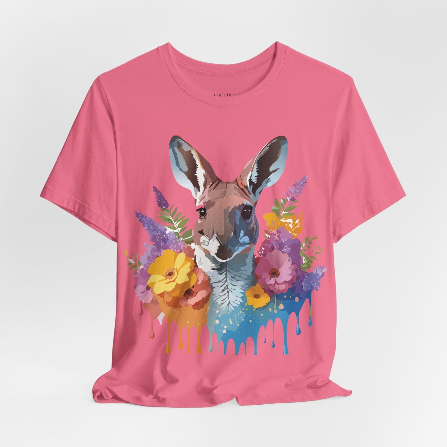 Kangaroo Graphic Unisex 100 Cotton Vintage Animal Artwork Tee 8