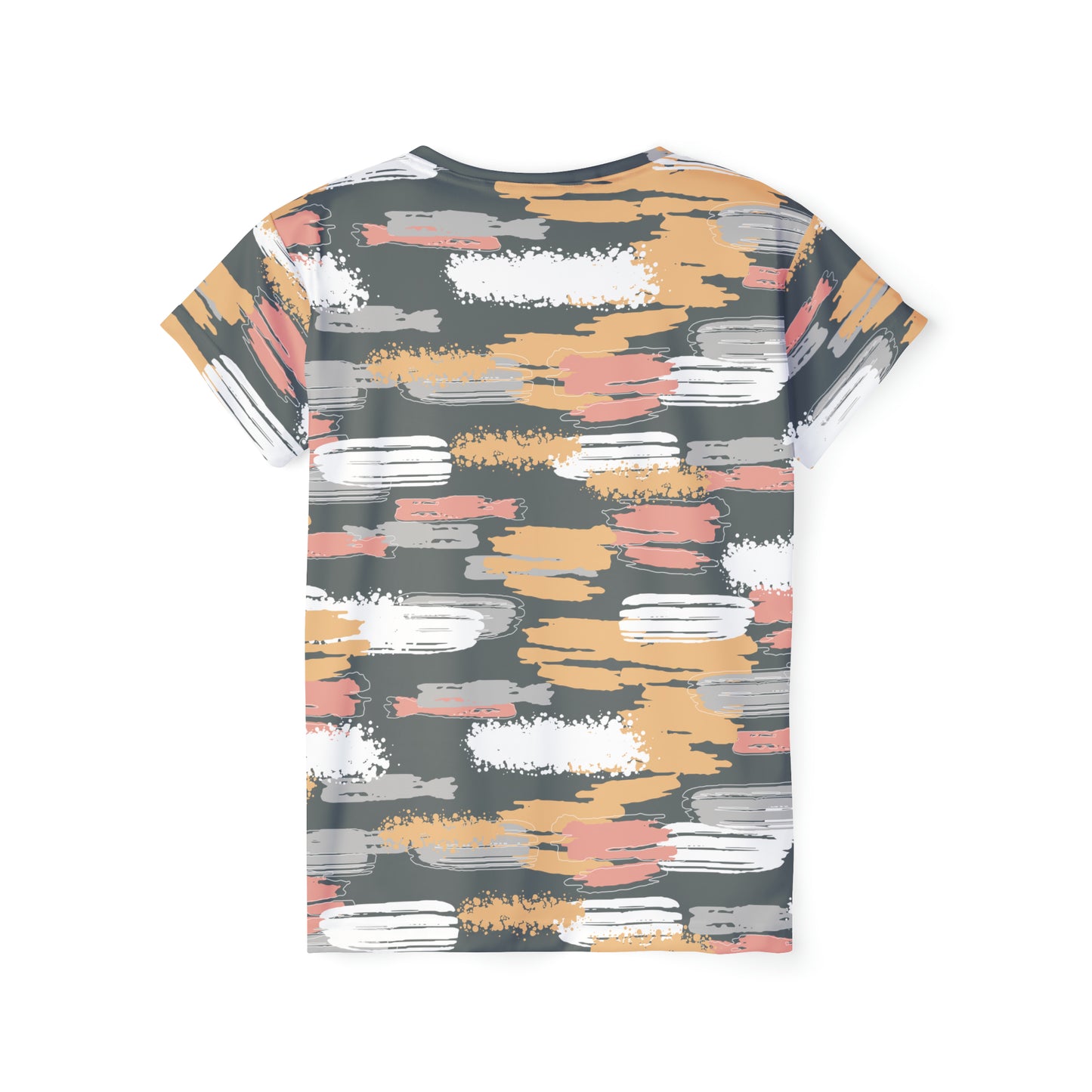 Camiseta de poliéster con estampados abstractos