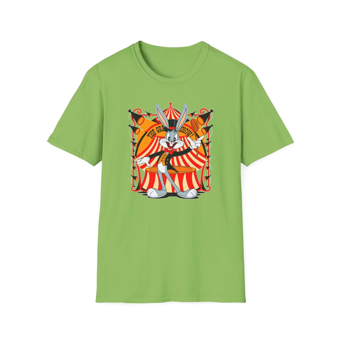 Bugs Bunny Unisex Shirt Gildan Softstyle Tee Cartoon Graphic Design 100 Percent Cotton