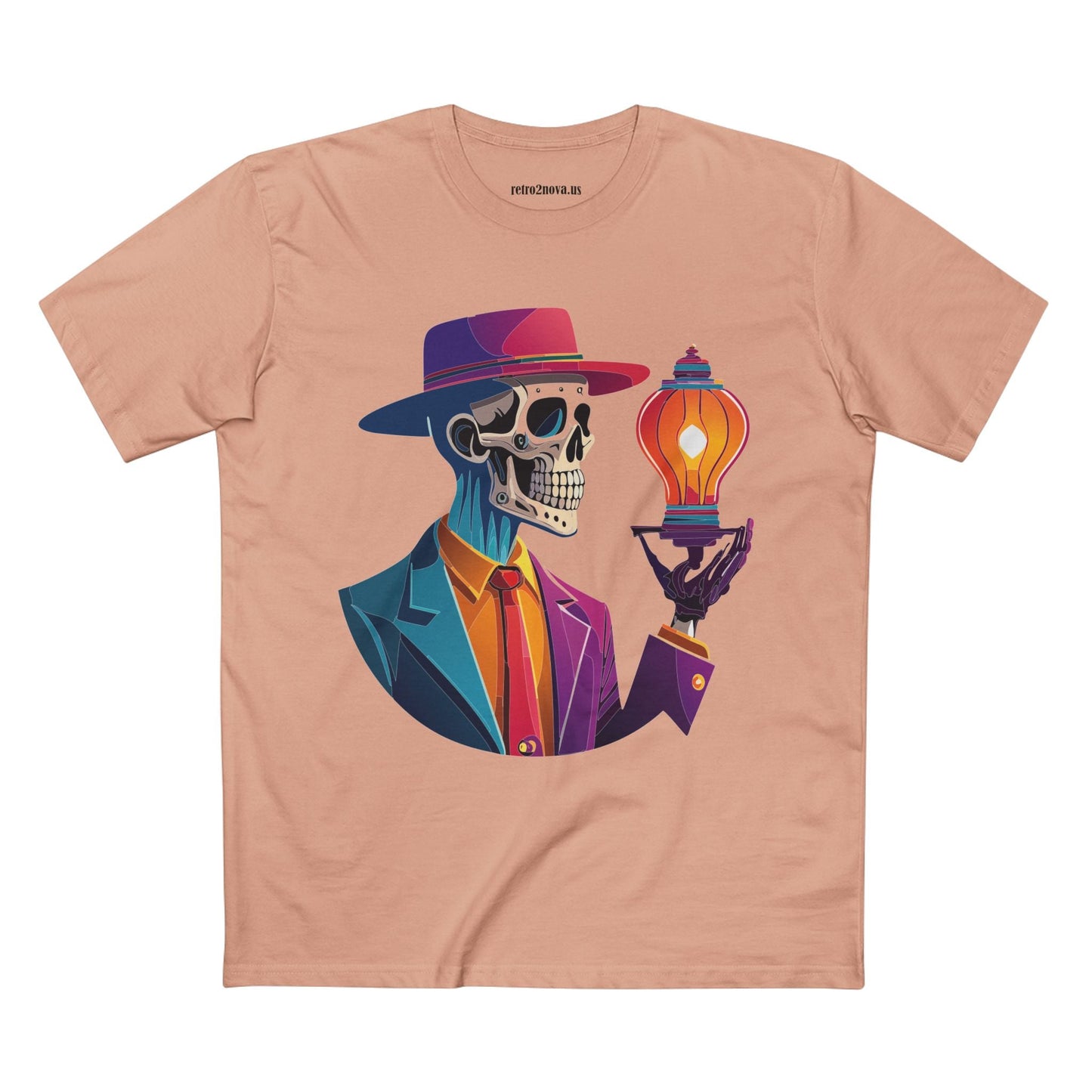 Skull Shirt Unisex Premium Cotton Tee with Original Art Design by Retro2Nova Collection