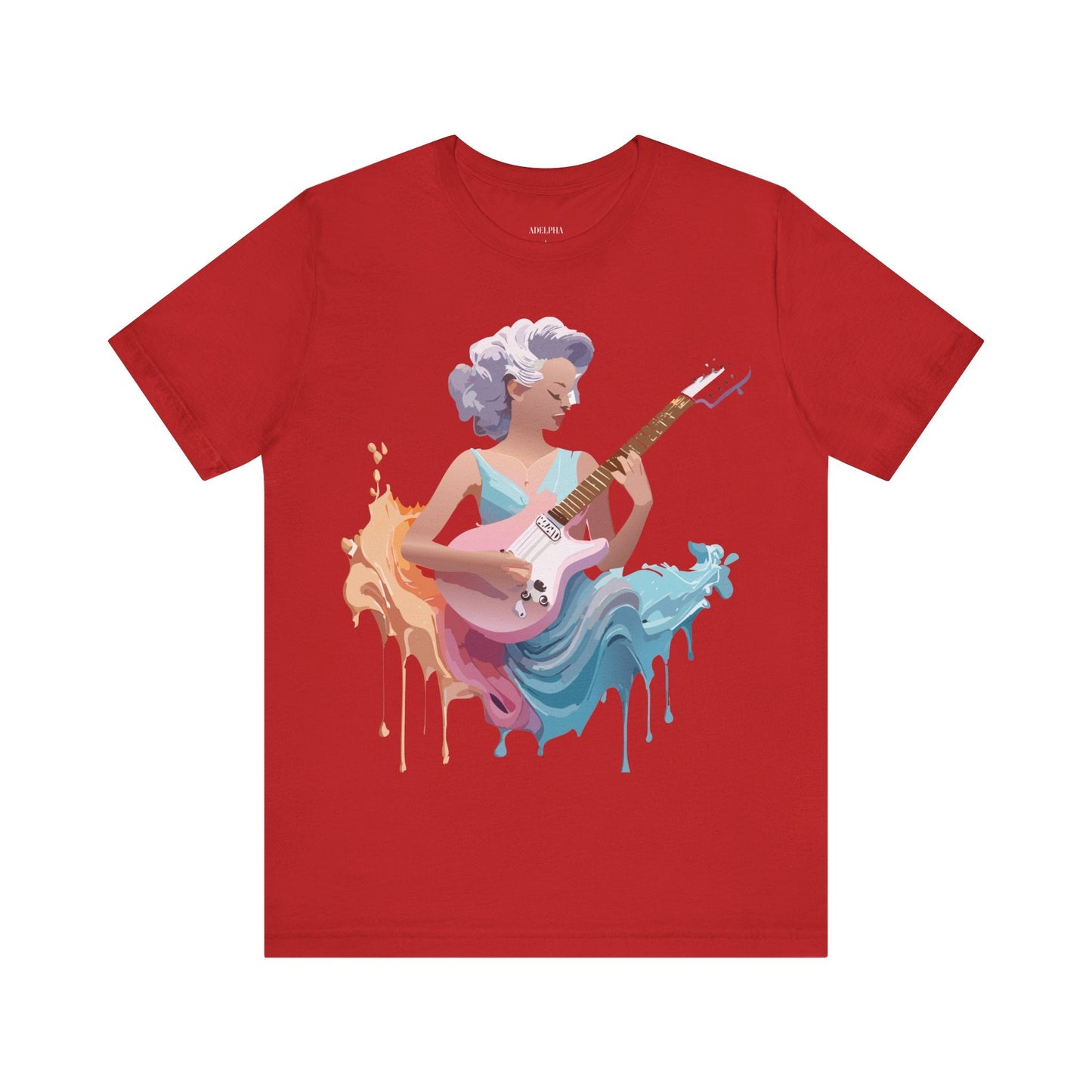 Music Graphic Tee Unisex Jersey Short Sleeve Adelpha Art Design Vintage Inspired Artwork