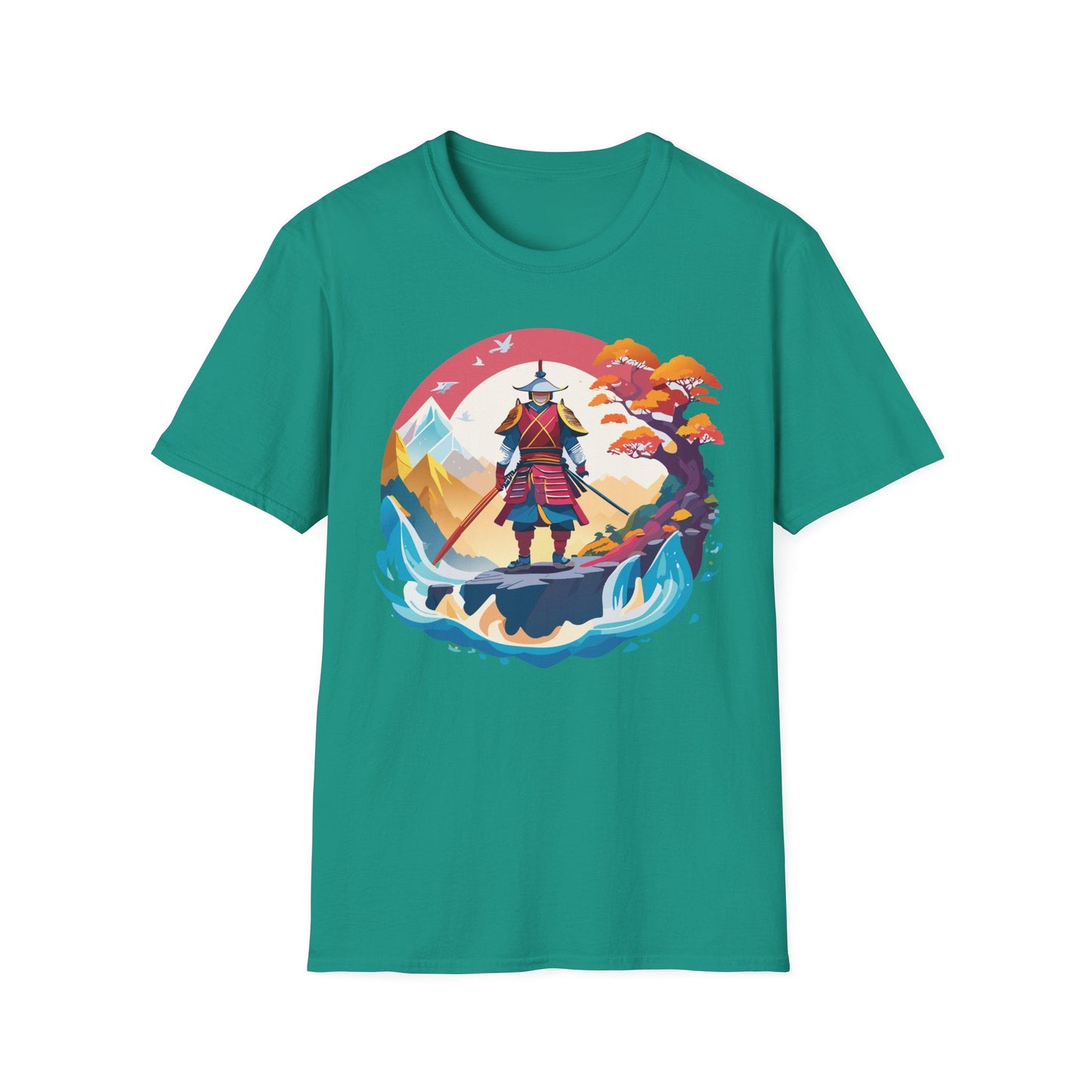 Samurai Shirt Gildan Softstyle 64000 Ring Spun Cotton Unisex Tee For Everyday Comfort