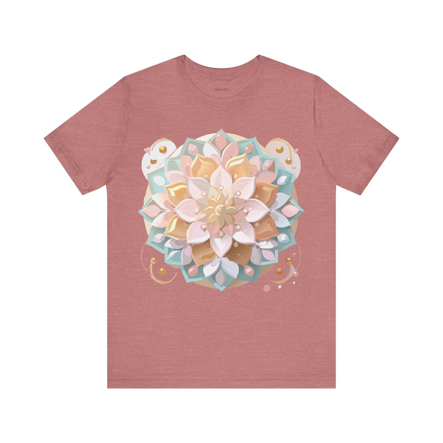 Mandala Shirt Graphic Tee Unisex Adelpha Vintage Inspired Art Design Premium Apparel