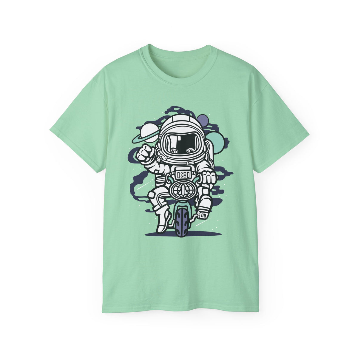 Astronaut Cartoon Graphic Tee Unisex 100 Cotton Gildan T-Shirt 6