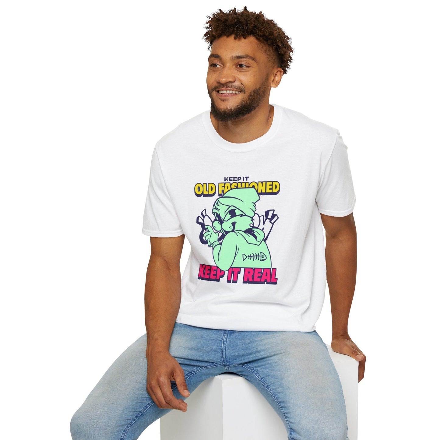 Funny Animals Tees Unisex T Shirt Gildan Softstyle 64000 100 Percent Ring Spun Cotton