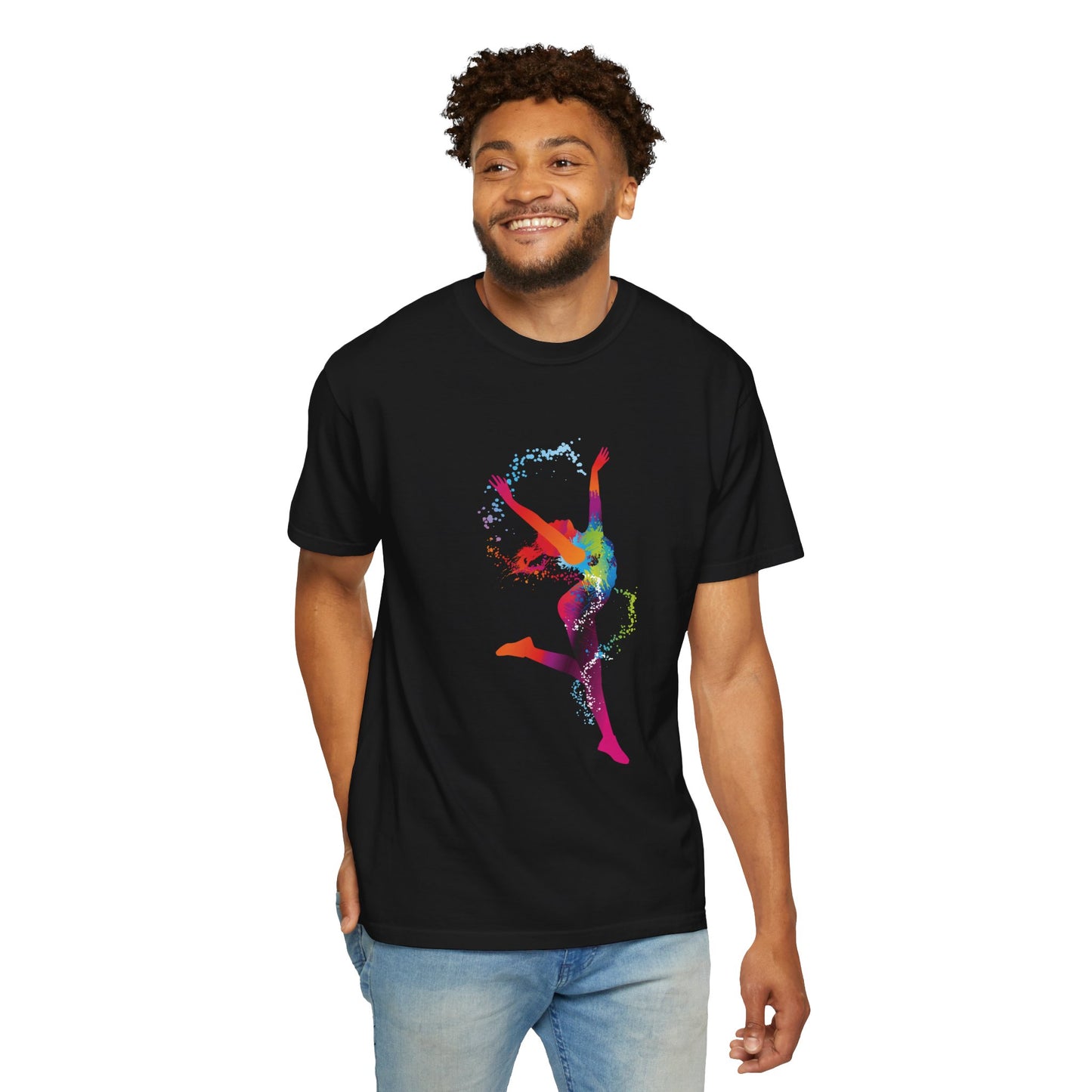 Unisex T-shirt with sports art design