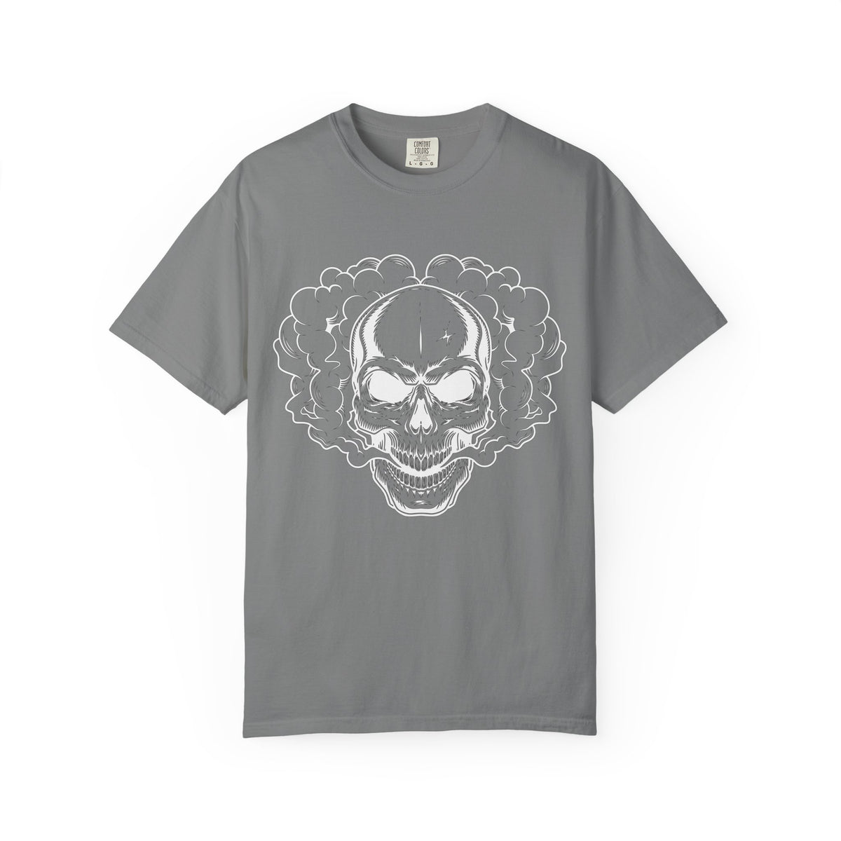 Camiseta unisex de algodón con calavera 