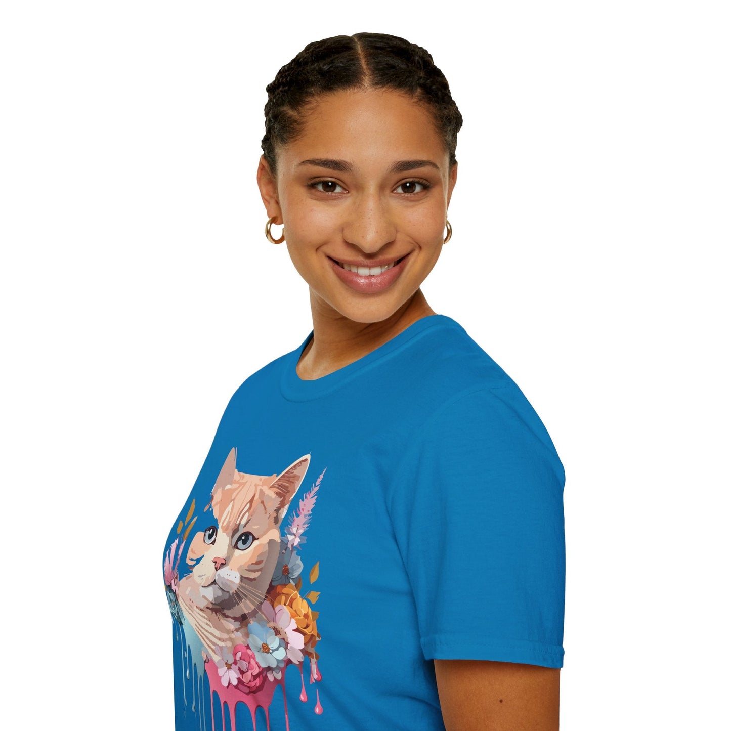 Cat Shirt Unisex Kitten Tee Softstyle Gildan 64000 Cotton Tee