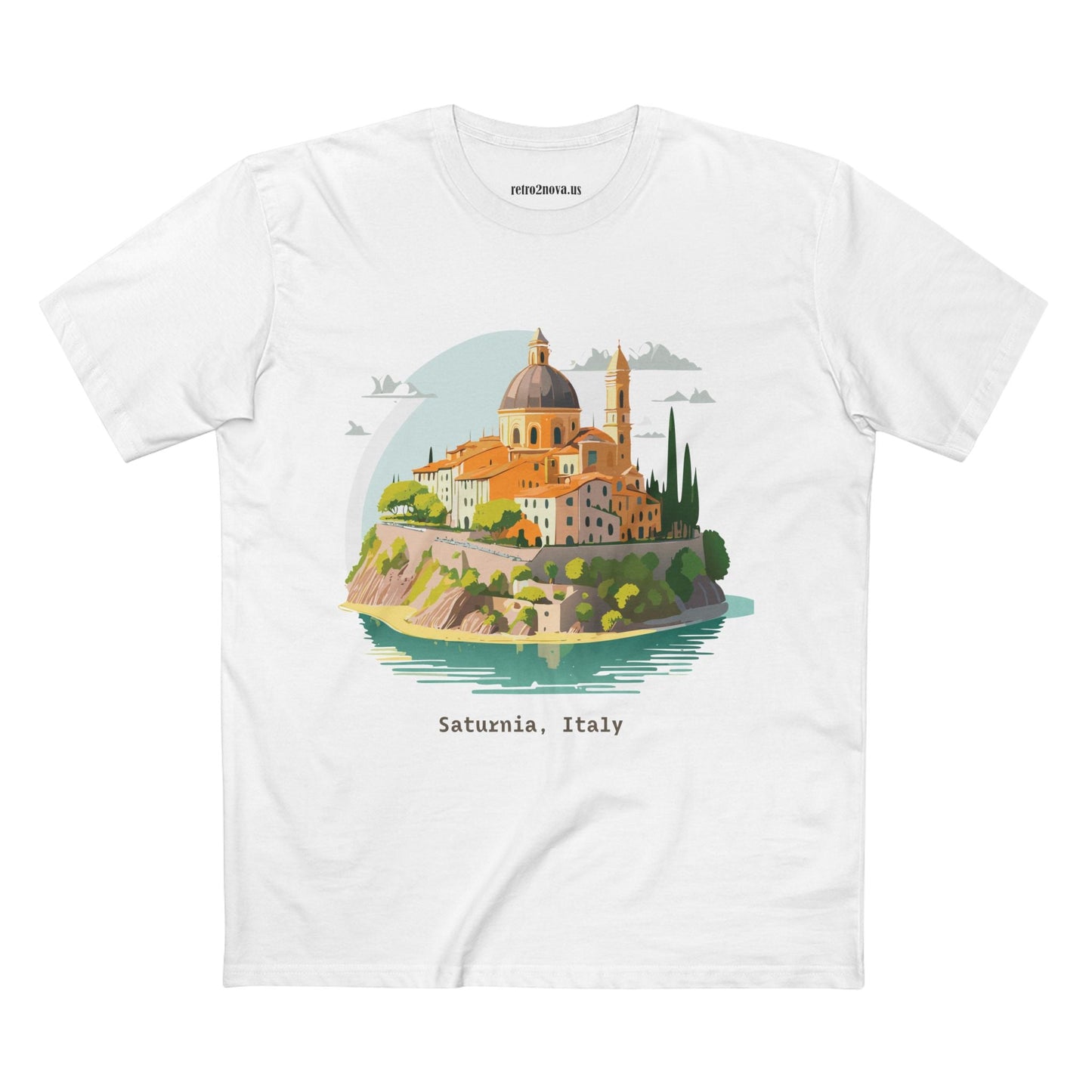 Italy Travel Shirt Unisex Cotton Tee With Original Art Design Retro2Nova Edition