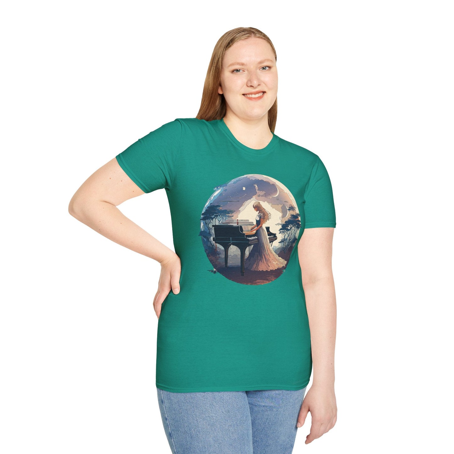 Womens Graphic T Shirts Art Design Shirt Unisex Softstyle Gildan 64000 Short Sleeve