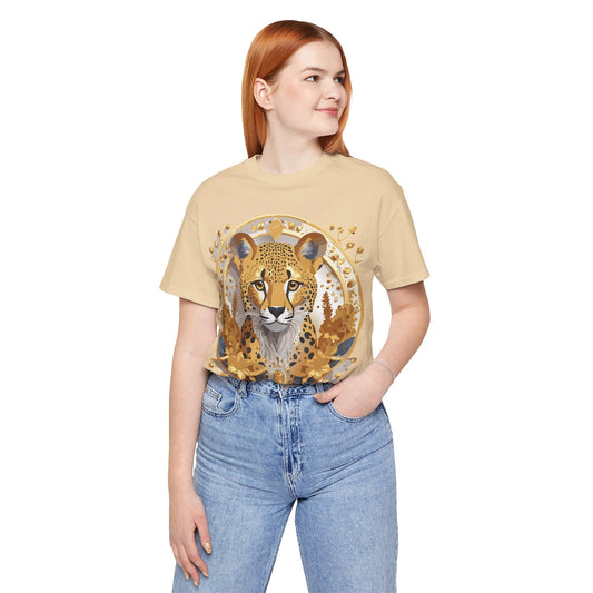 Medallion Graphic Unisex 100 Cotton Vintage Animal Medal Artwork Tee 55