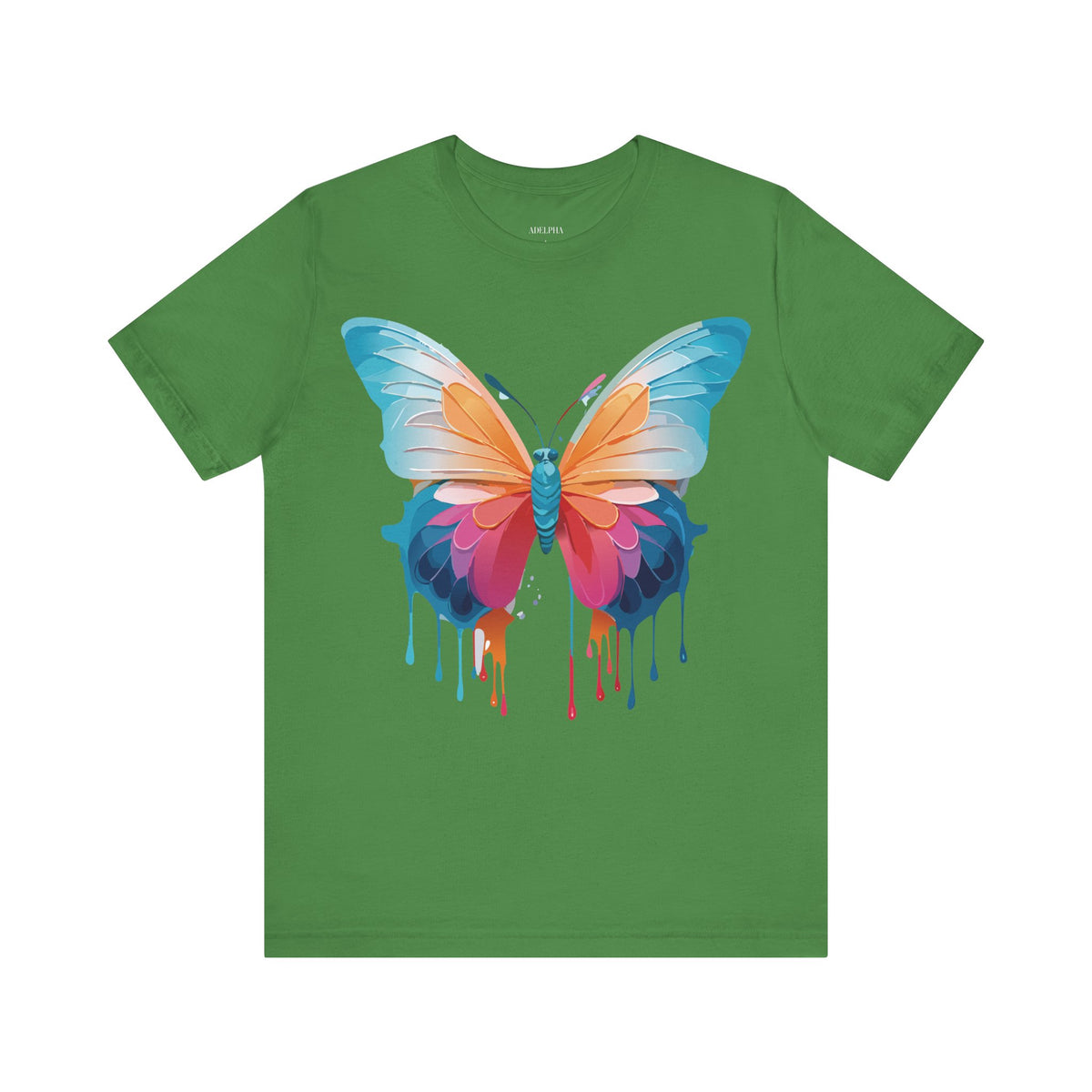 Butterfly Graphic Unisex Cotton Bella+Canvas Tee with Art Design n60